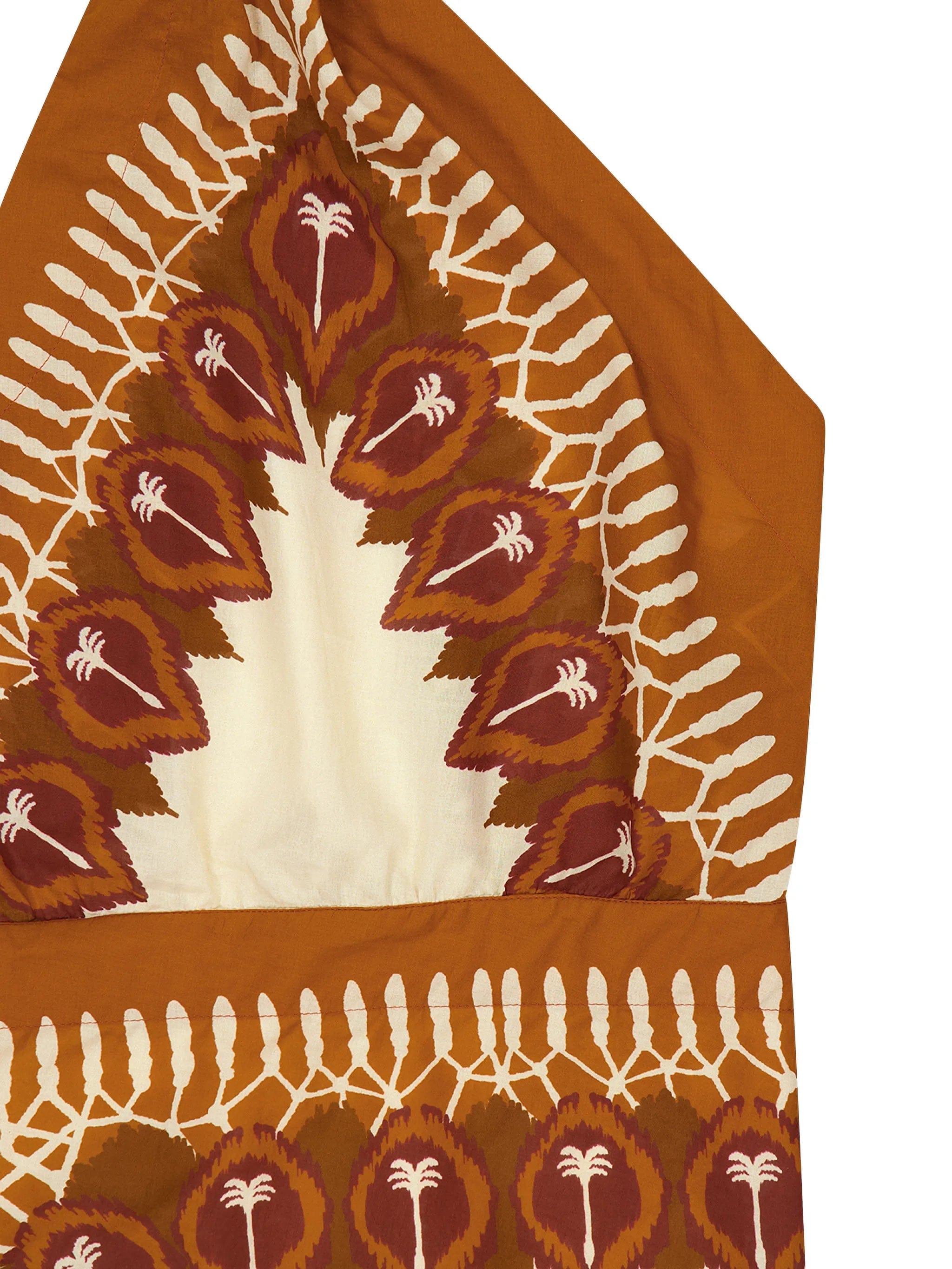 Johanna Ortiz one - shoulder printed mini dress
