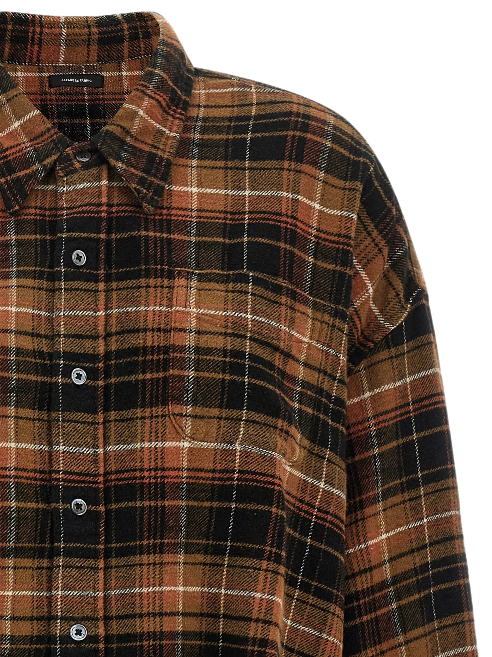 R13 frayed - hem cropped shirt