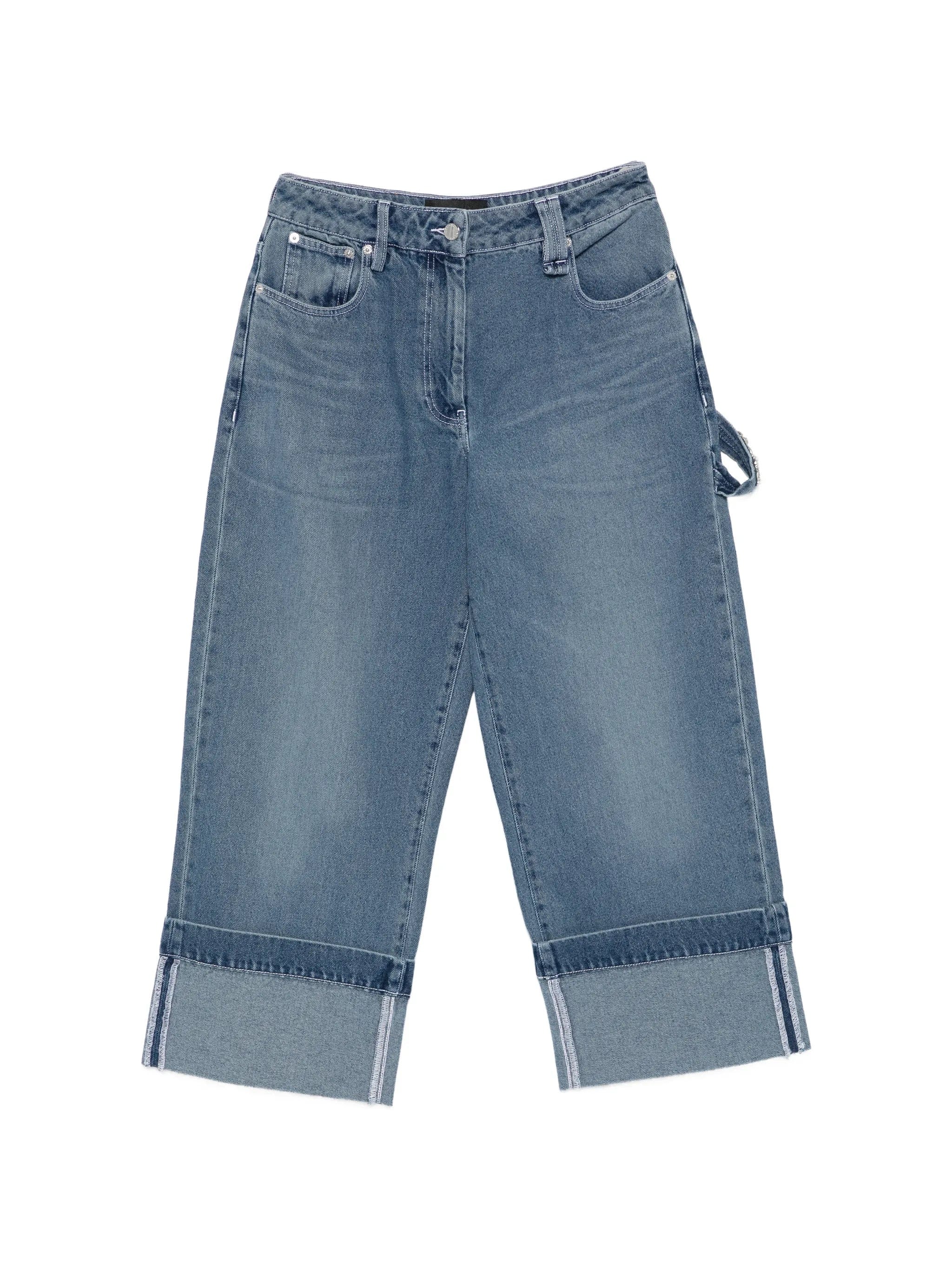 Simone Rocha strap - ebellished jeans