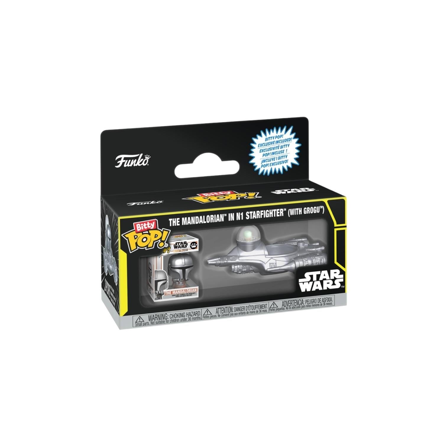 Star Wars Mandalorian in N1 Starfighter with Grogu Funko Bitty Ride - Star Wars - PREORDER