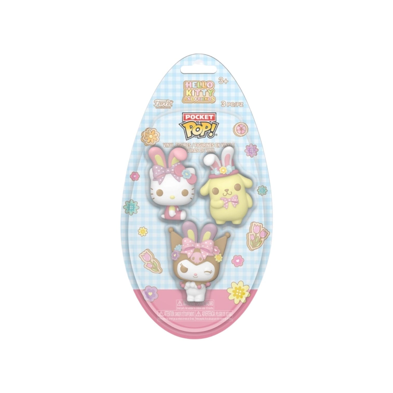 Hello Kitty & Friends With Bunny Ears (Easter) Funko Pocket Pop! 3 Pack - Hello Kitty And Friends