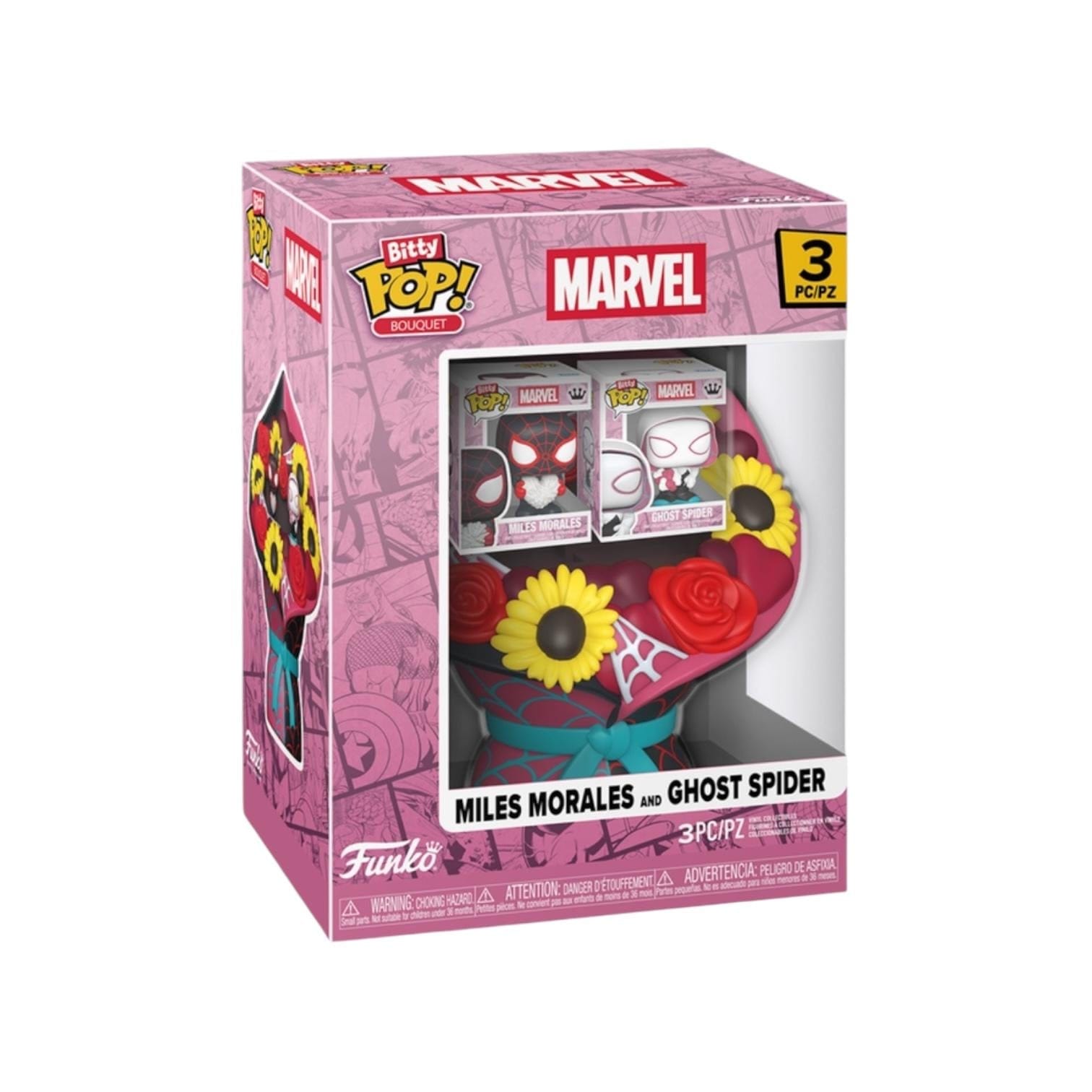 Marvel Miles Morales and Gwen Spider Bitty Pop Bouquet - Marvel