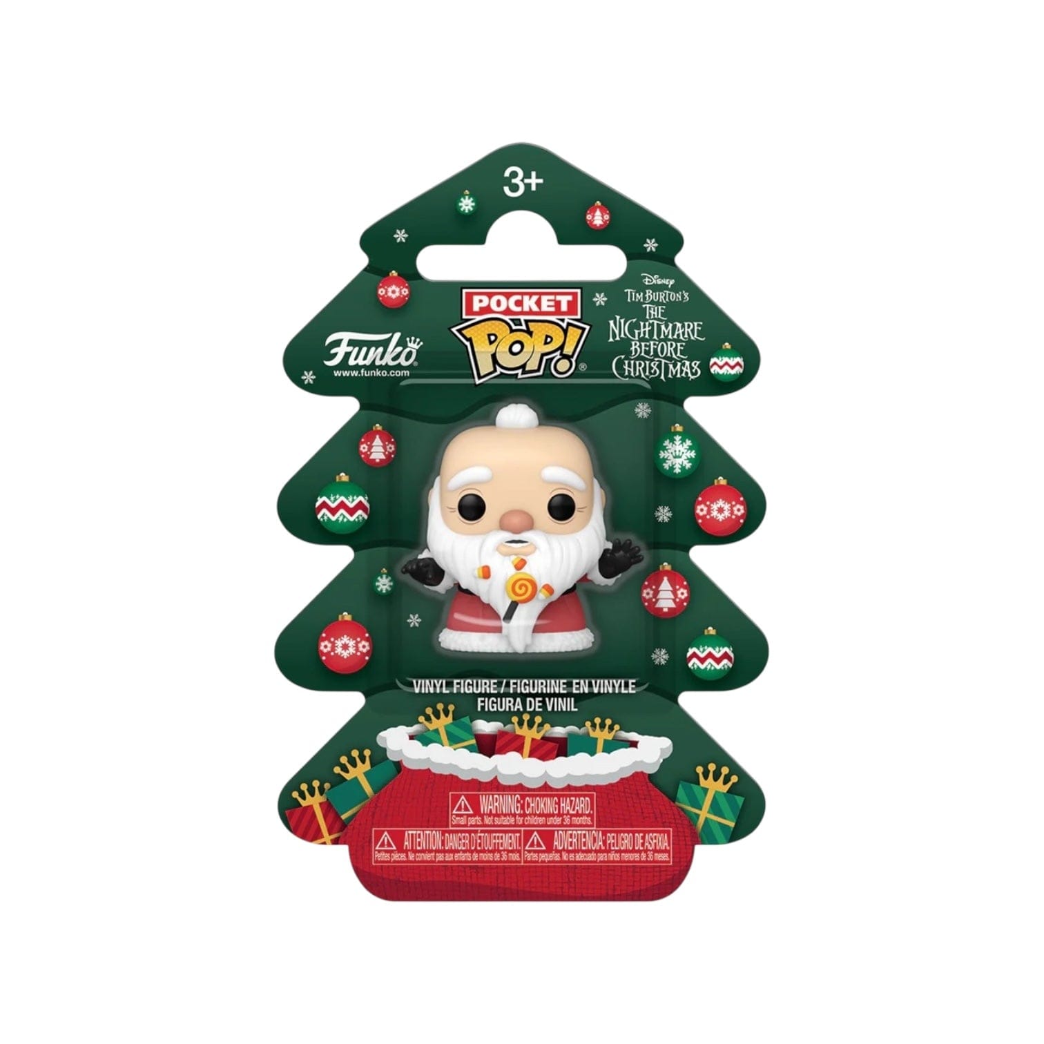holiday Sandy Claws Funko Pocket Pop - The Nightmare Before Christmas Holiday Tree
