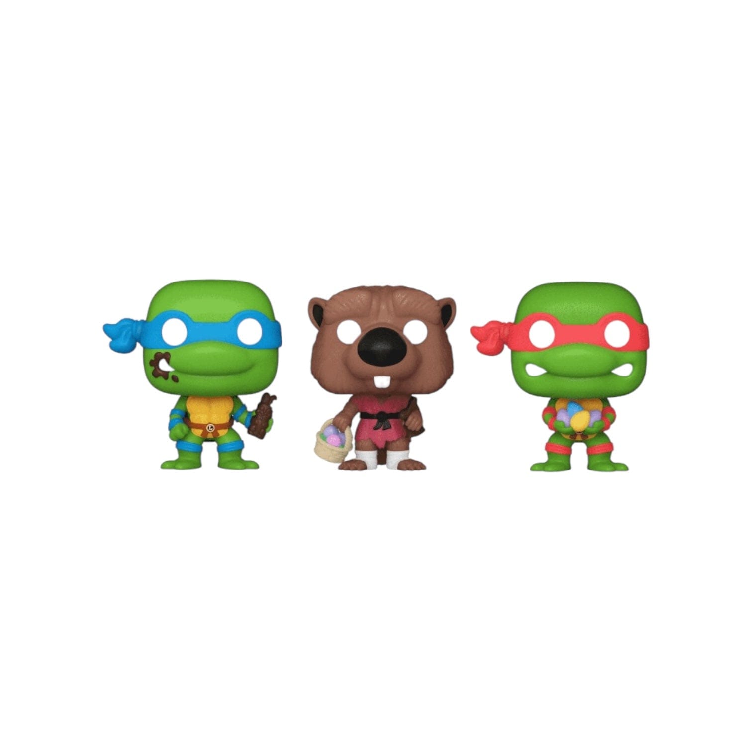 Teenage Mutant Ninja Turtles Splinter, Raphael and Leonardo Funko Carrot Pocket Pop! - Teenage Mutant Ninja Turtles
