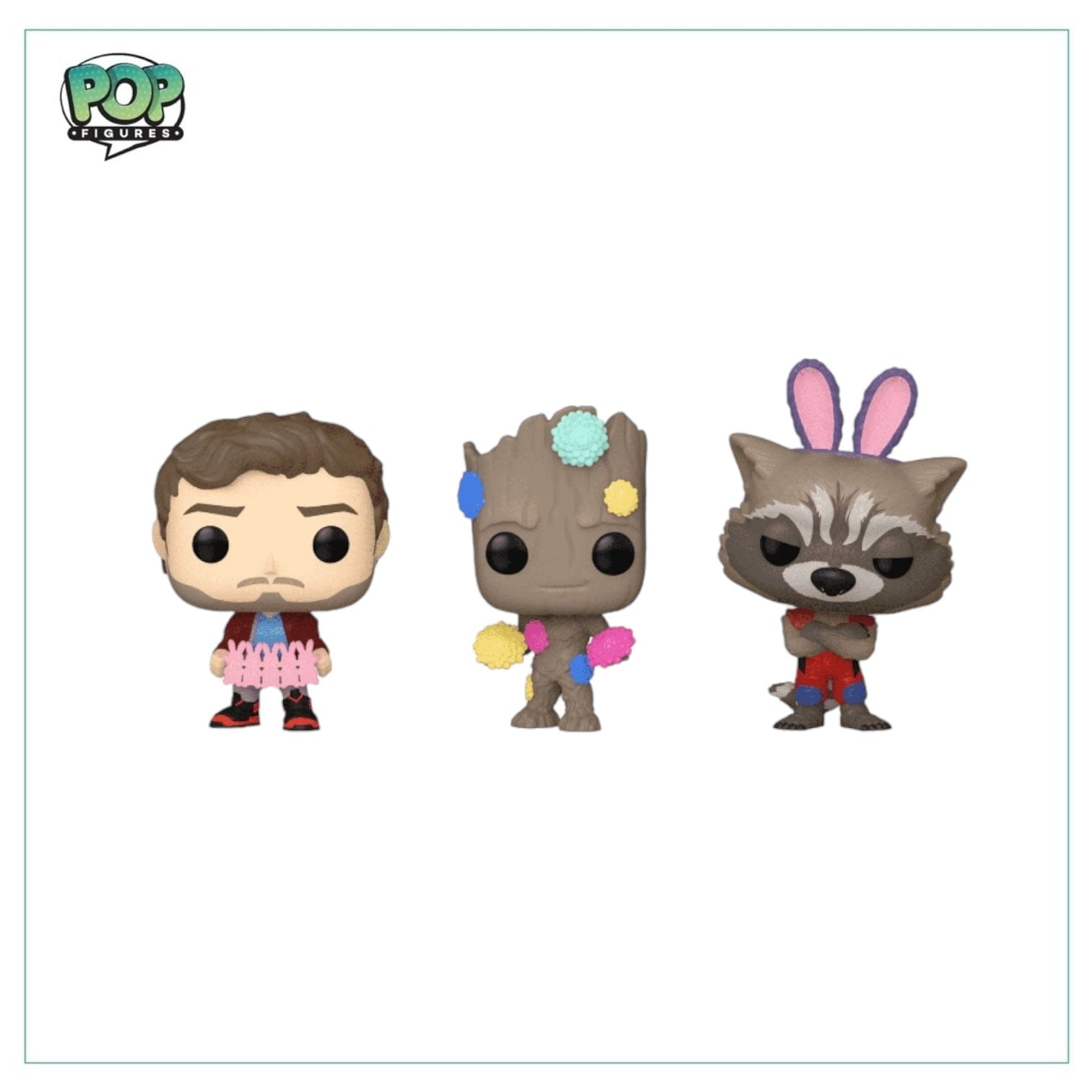 Marvel Star Lord, Groot, Rocket Funko Carrot Pocket Pop - Marvel