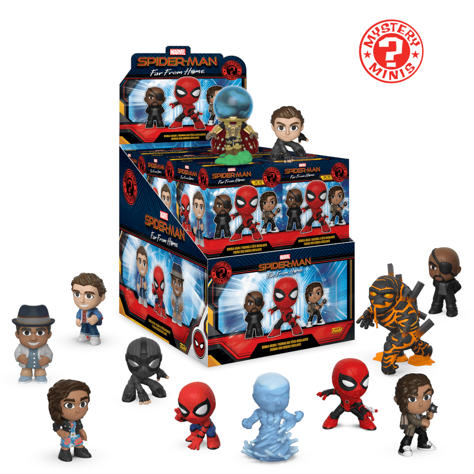 Marvel Spider - Man Funko Mystery Mini! Marvel - Spider - Man Far From Home
