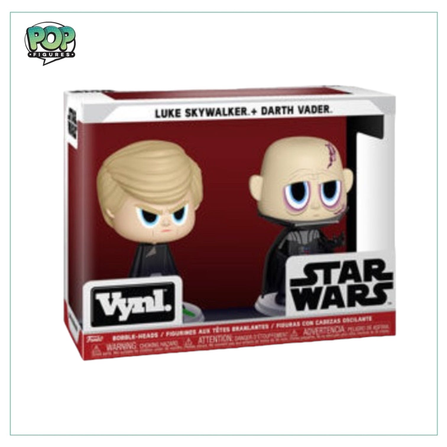 Star Wars Luke Skywalker + Darth Vader Funko 2 Pack Vynl. - Star Wars