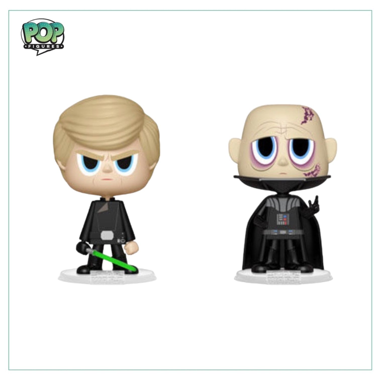 Star Wars Luke Skywalker + Darth Vader Funko 2 Pack Vynl. - Star Wars