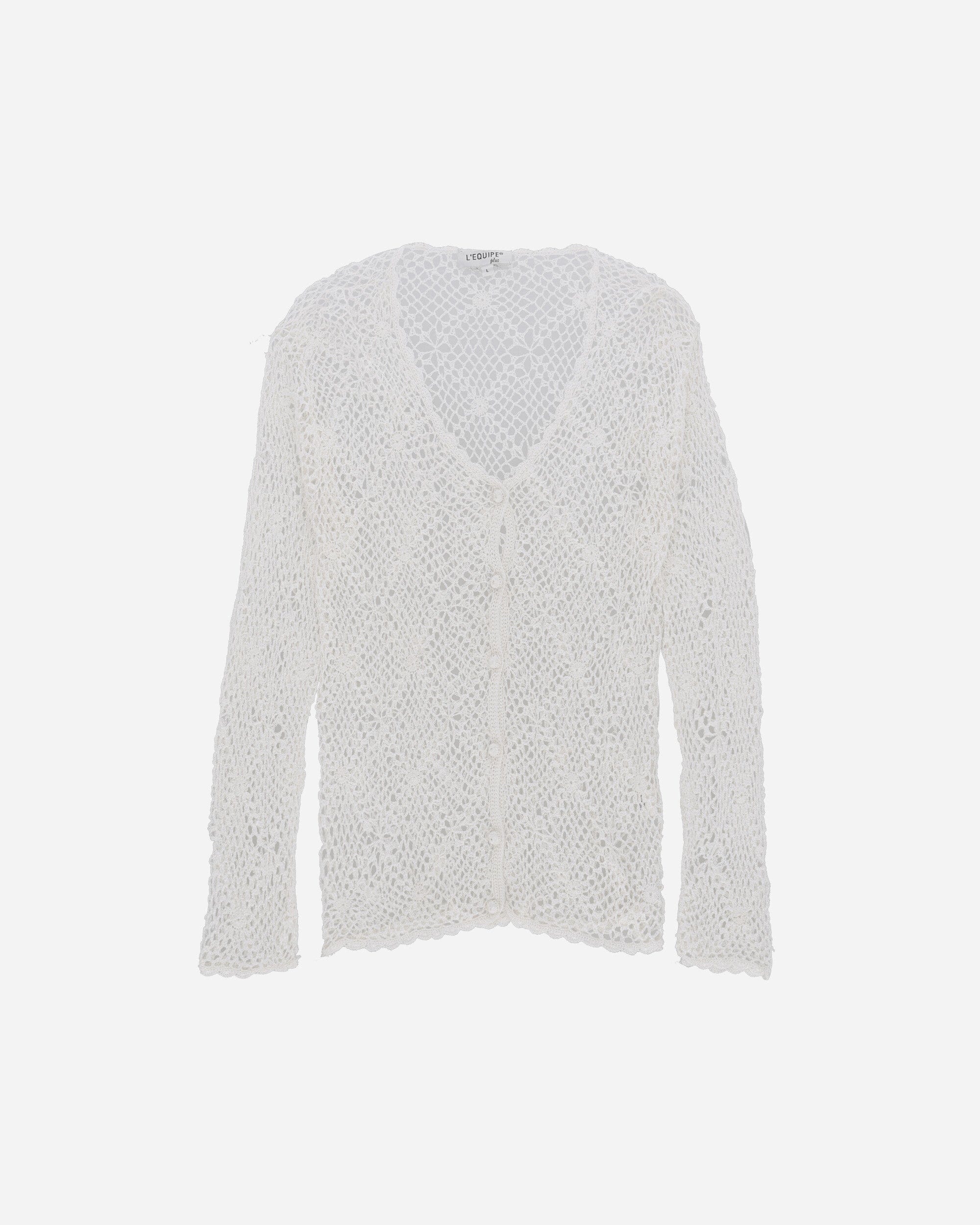 Pezze Vintage Women's Crochet Top White