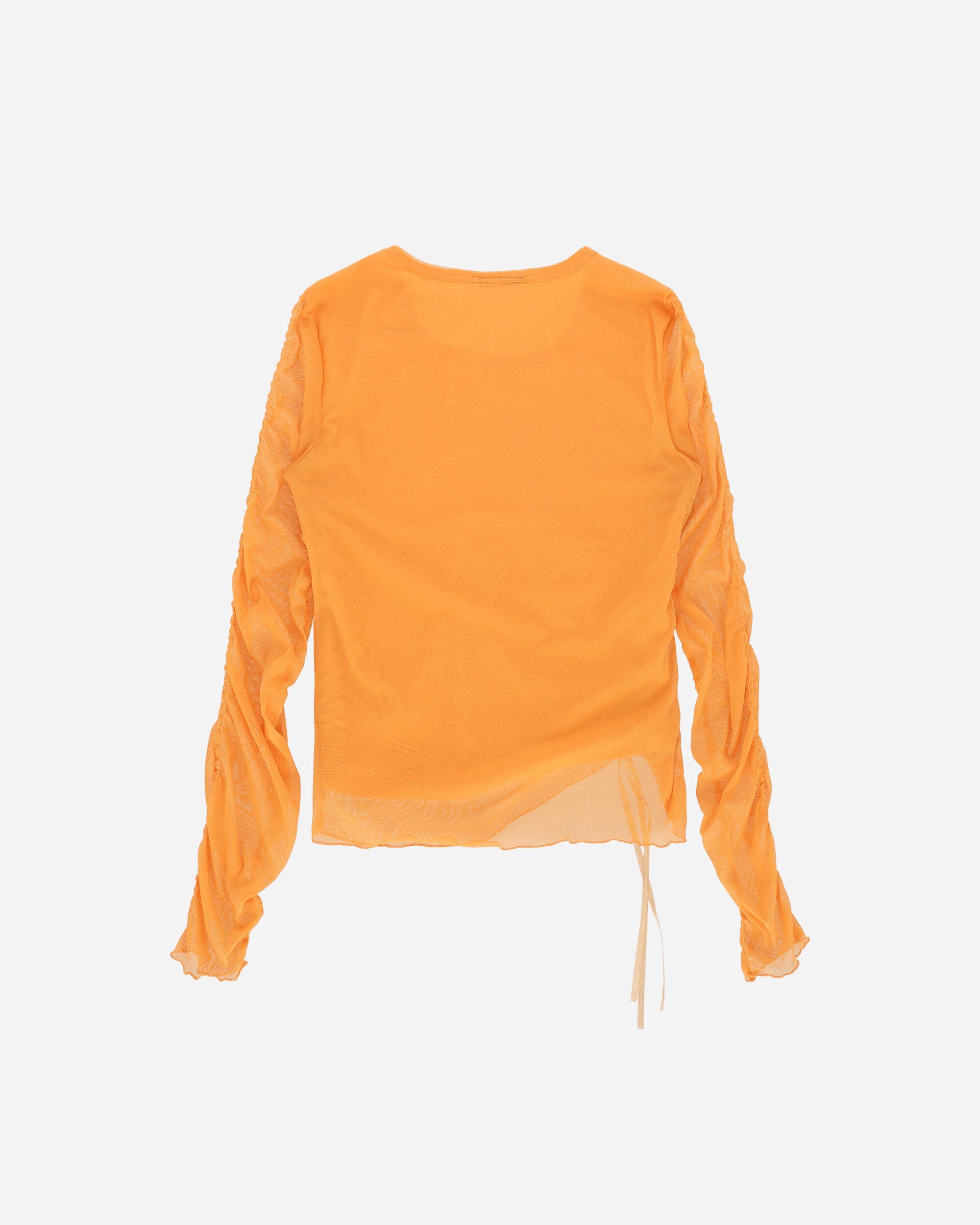 Pezze Vintage Women's Mesh Longsleeve Top Orange