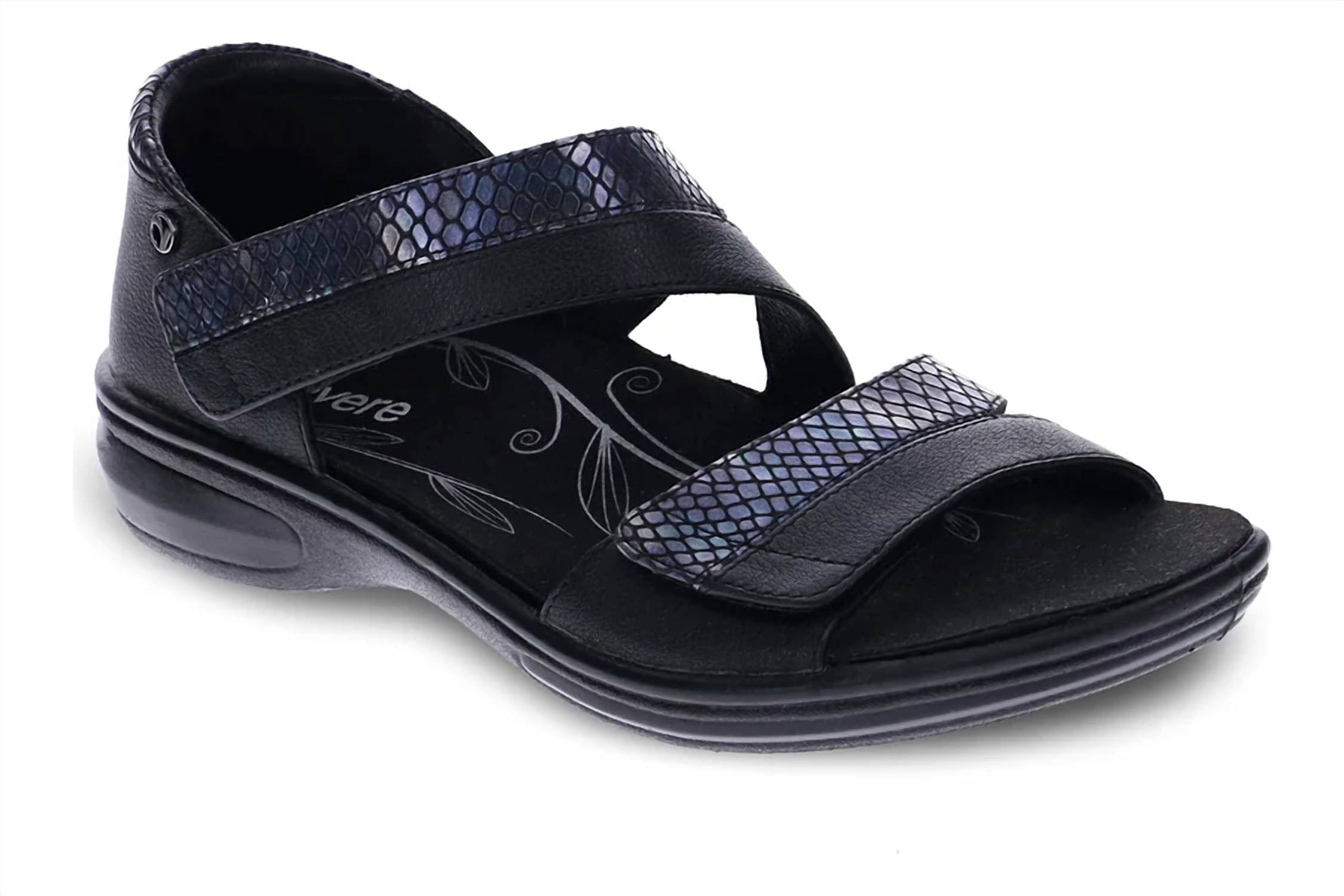 Mauritius Women's Mauritius Sandal - Medium In Black French/slate Interest