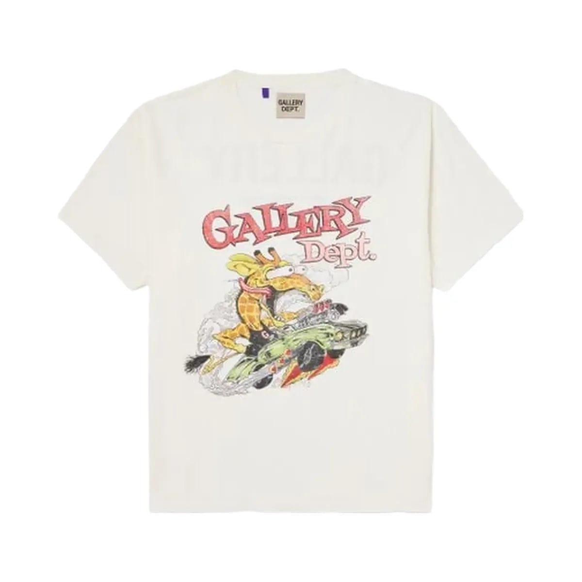 Gallery Department Gallery Dept Rally Glittered Logo Print Cotton Jersey T-Shirt