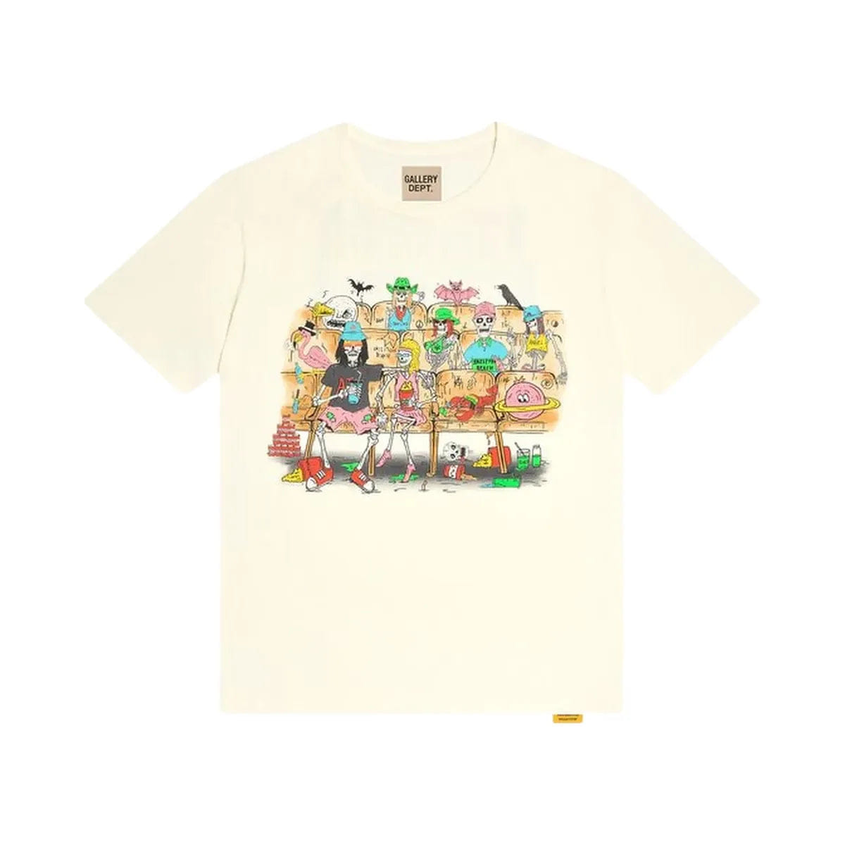 Gallery Department Gallery Dept Skeleton Beach Theater T - Shirt Light Archival White