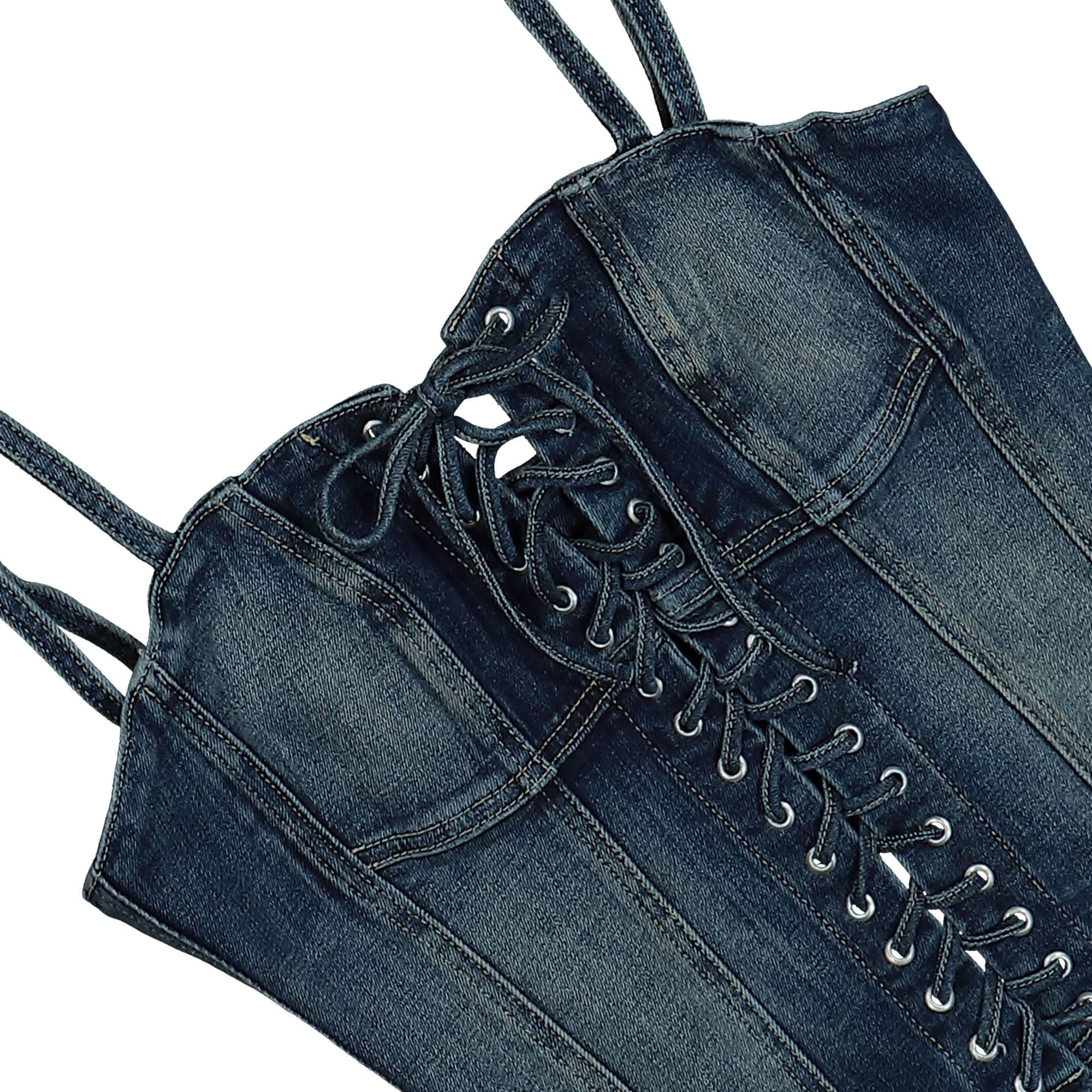 Misbhv Lara Laced Denim Corset