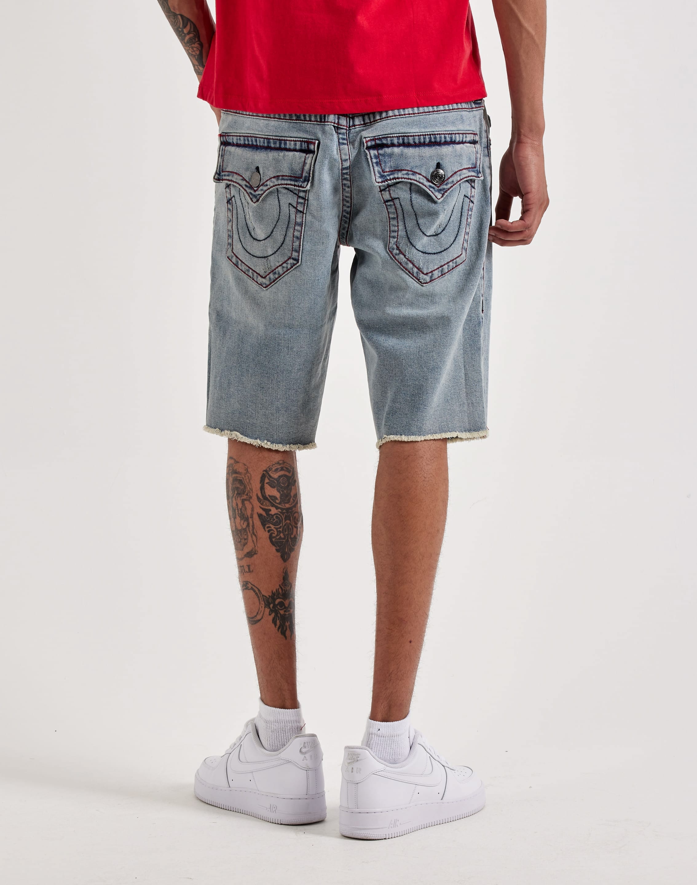 True Religion Ricky Flap Denim Shorts