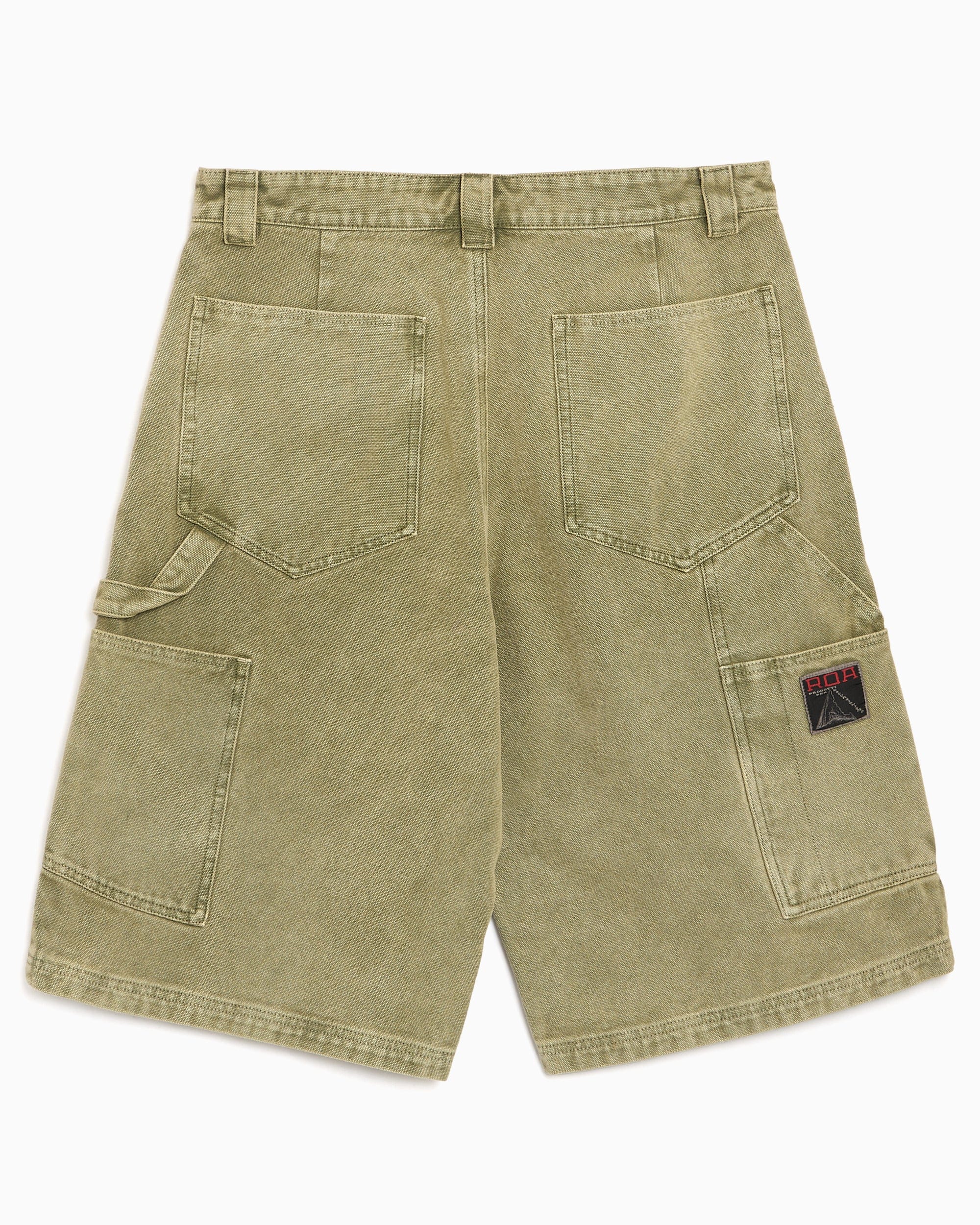ROA Pantalones cortos Relaxed ROA Ash Canvas Cargo para hombre