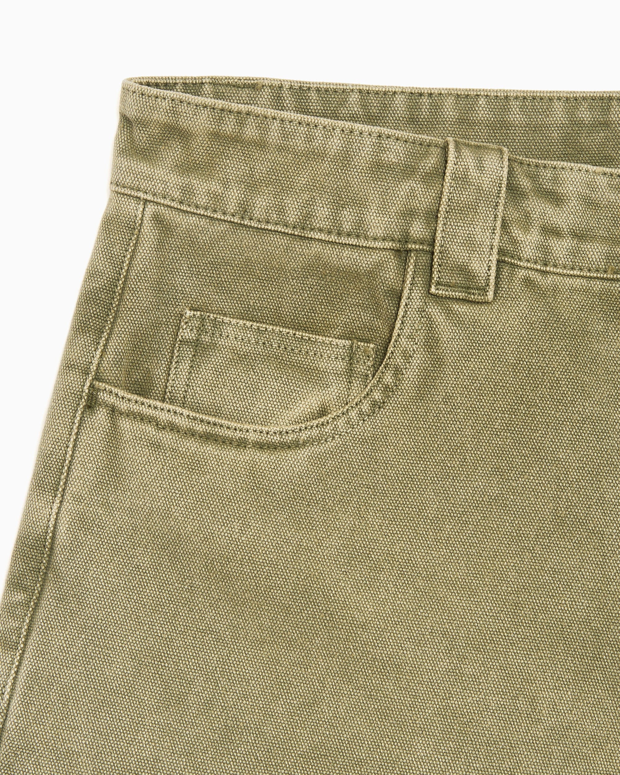 ROA Pantalones cortos Relaxed ROA Ash Canvas Cargo para hombre