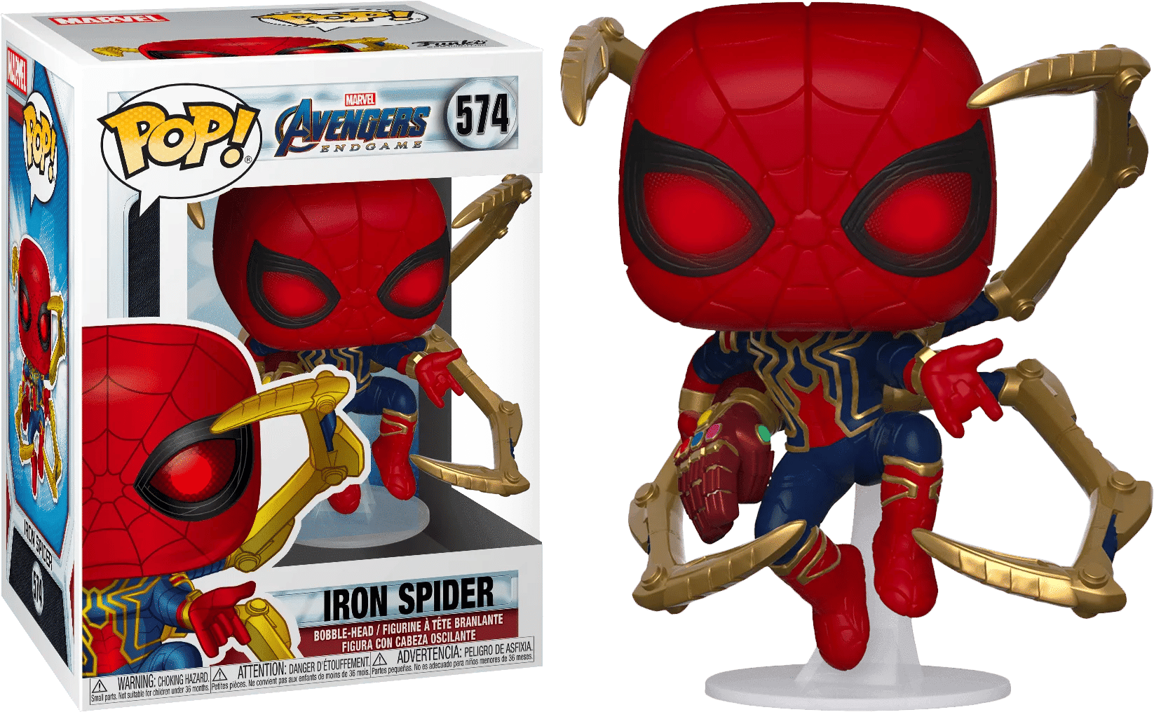 Funko TBA Avengers 4: Endgame - Iron Spider with Nano Gauntlet Pop! Vinyl