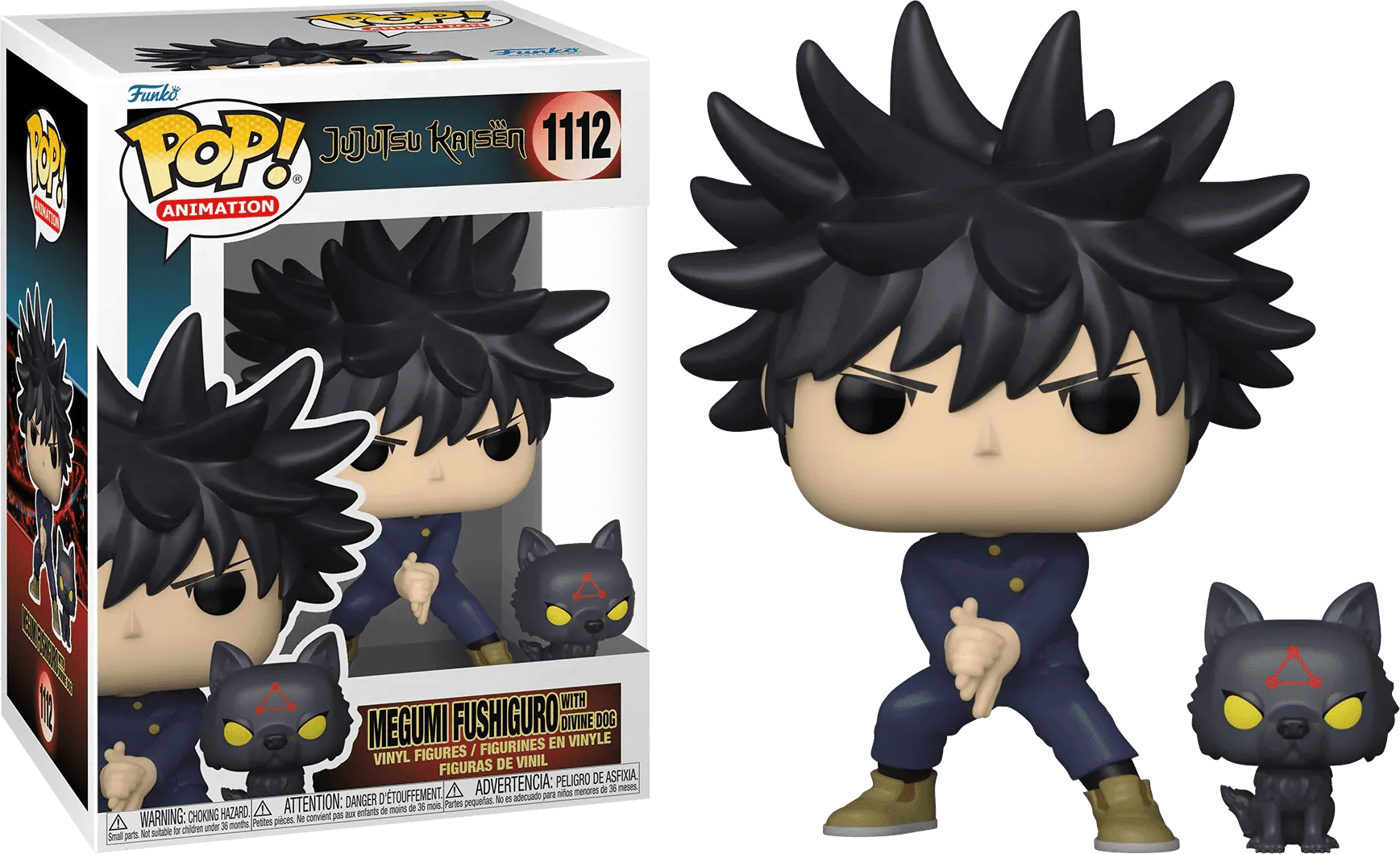 Funko TBA Jujutsu Kaisen - Megumi Fushiguro with Divine Dog Pop! Vinyl