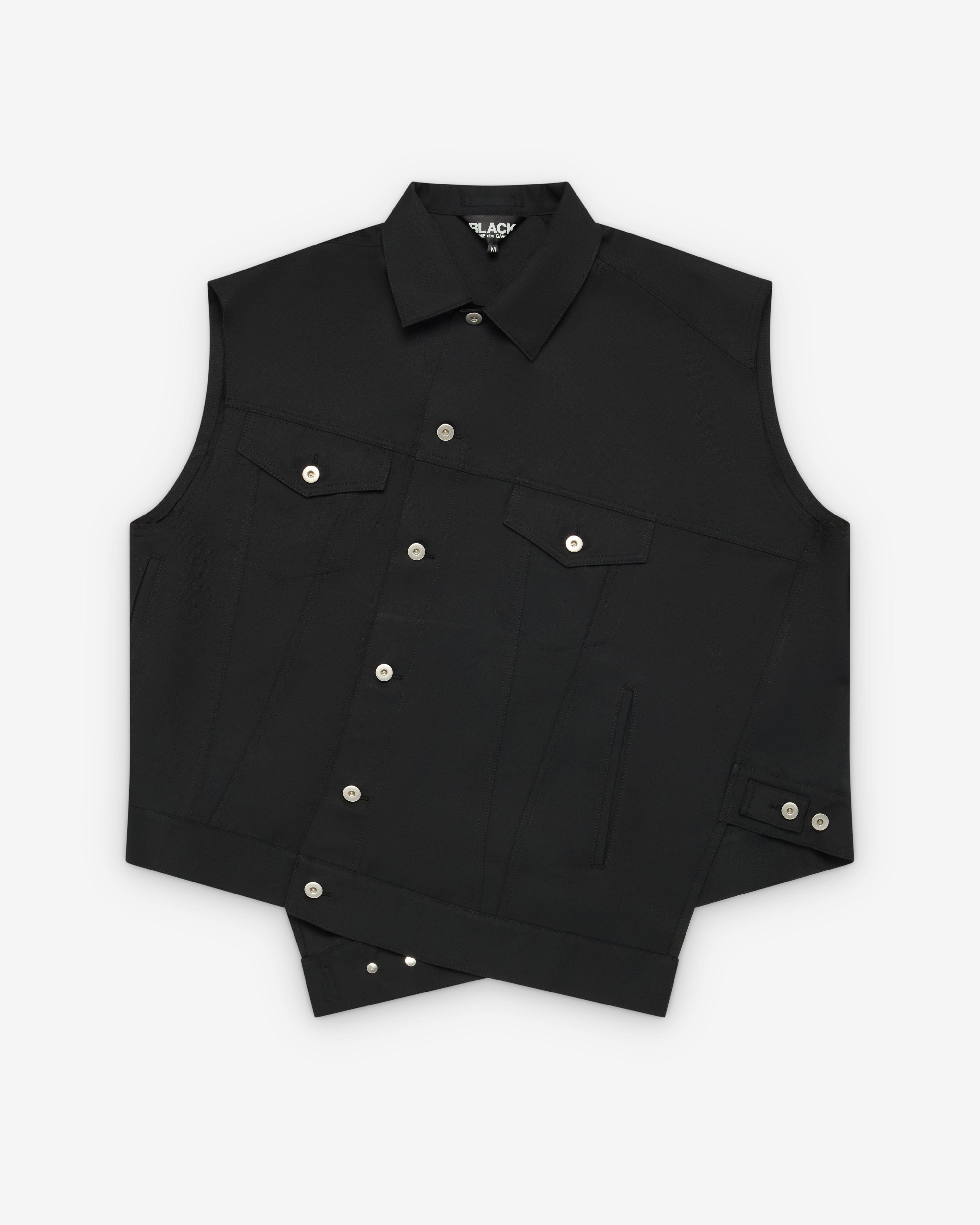 CDG Black Collection Black Comme des Garçons - Men's Side Button Jacket - (Black)