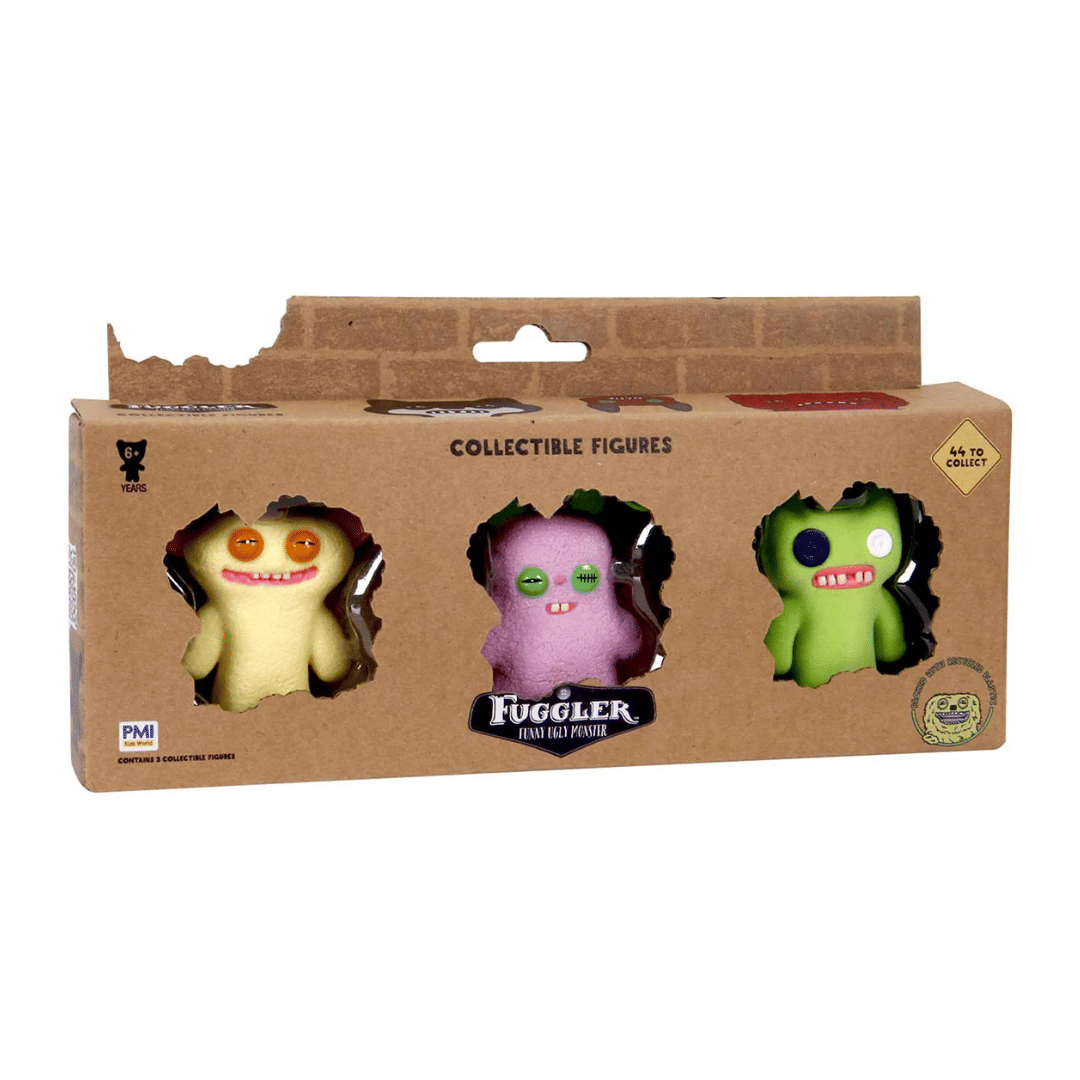 Zuru Fuggler Plush Fuggler - Collectible Figures - 3 - Pack (Randomly Selected)