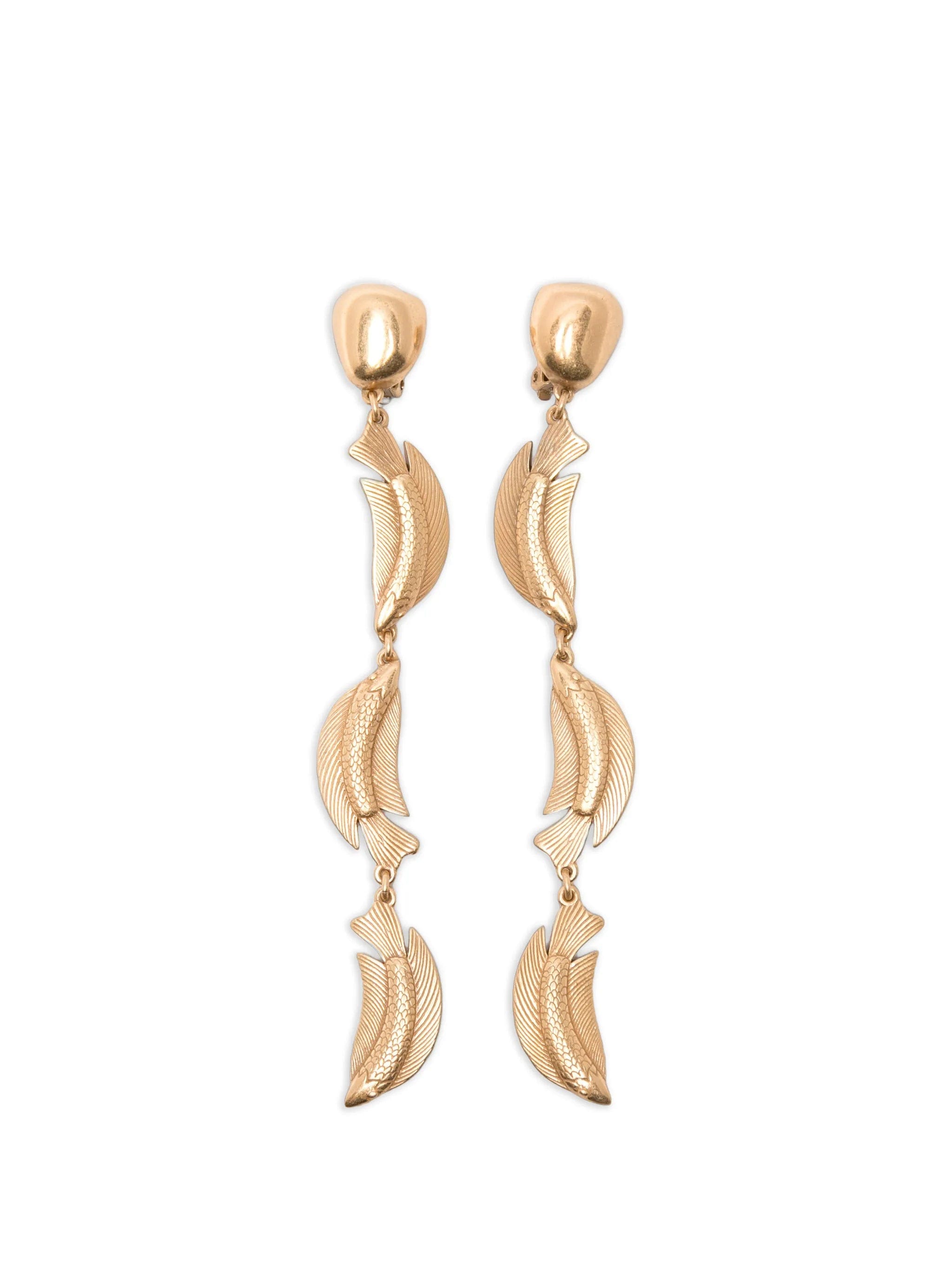 Cult Gaia Neemo Trio fish - pendant drop earrings