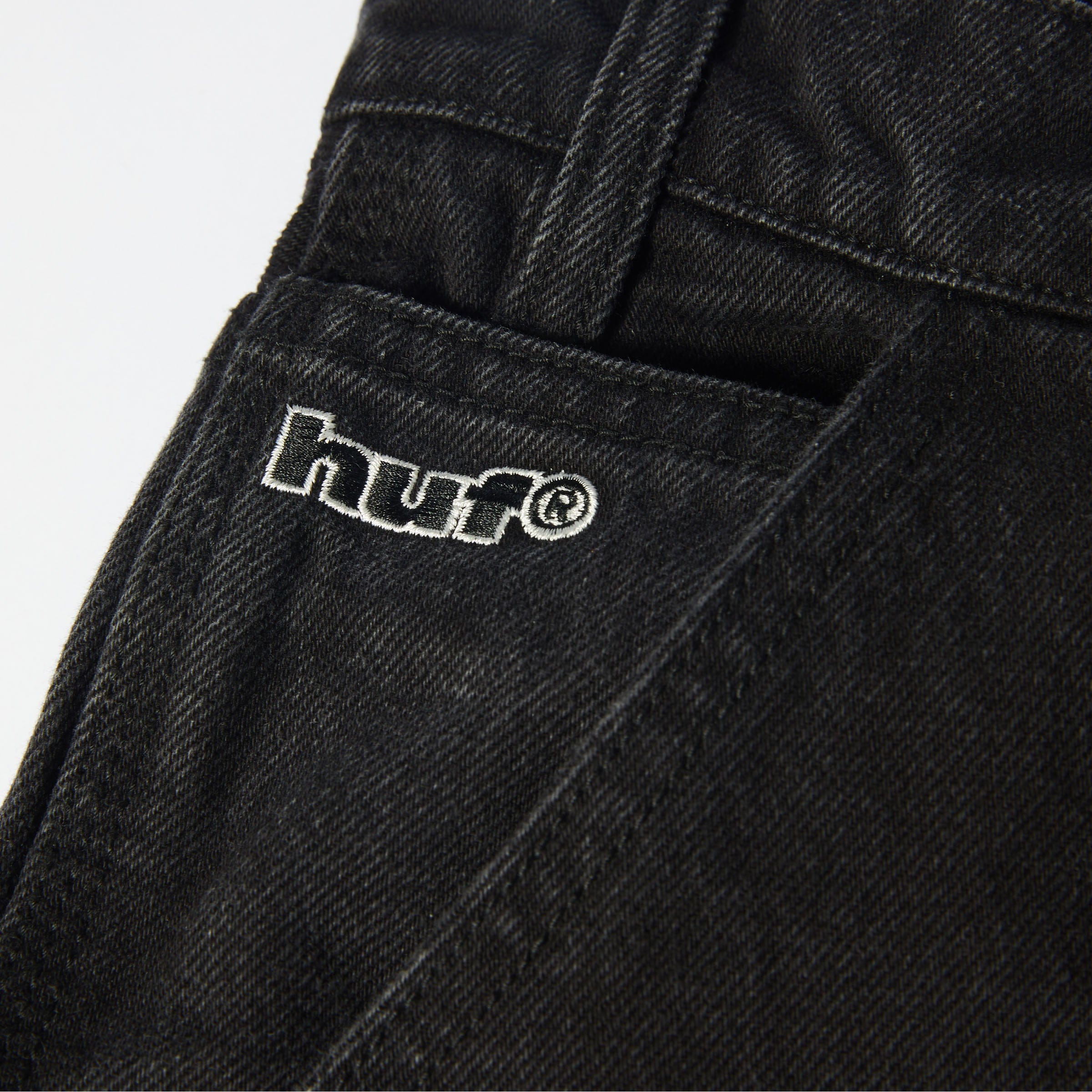 HUF Kinda Loose Double Knees Faded Black