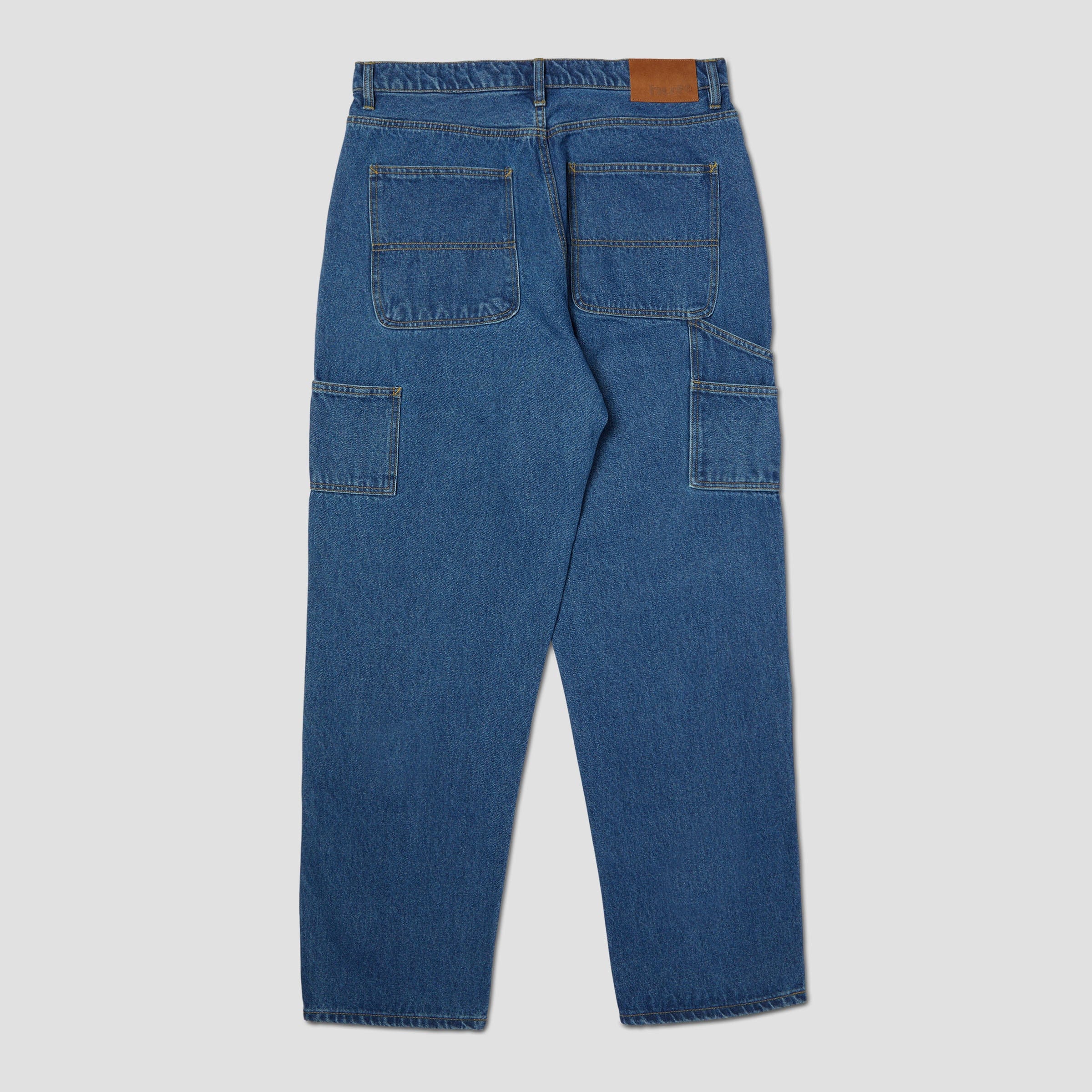 HUF Kinda Loose Double Knees Stone Wash Indigo