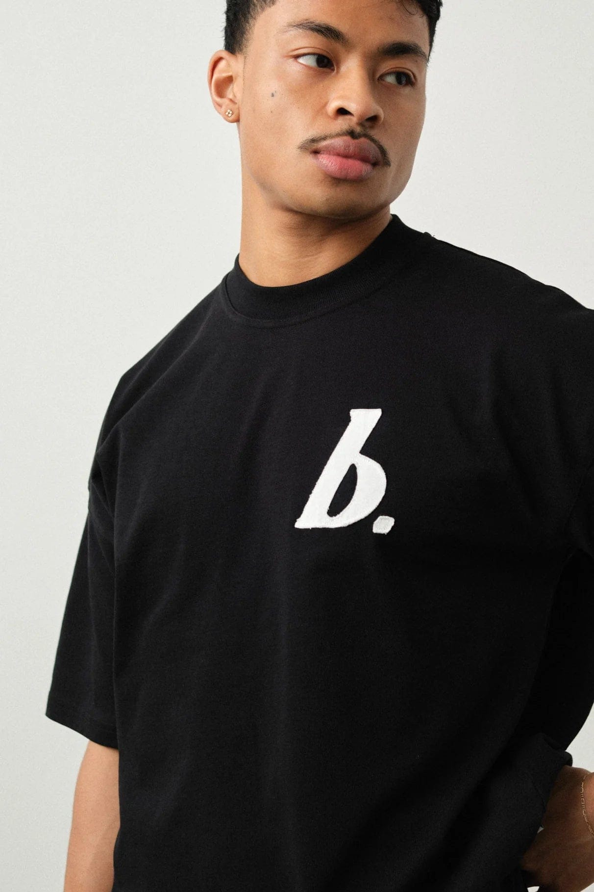 Bound Stamp Boxy T-Shirt - Black