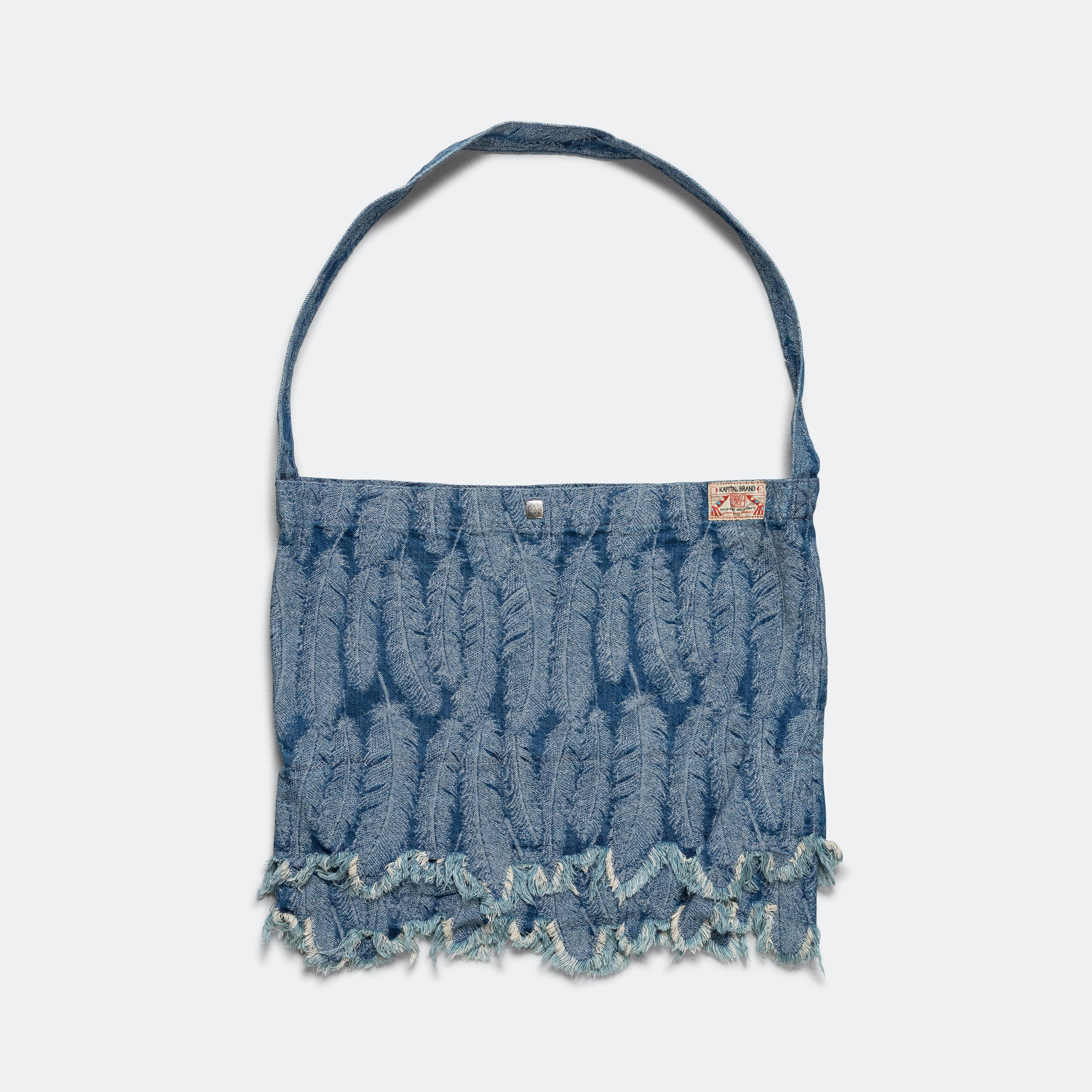 Kapital 12 oz MAGPIE Denim MEDICINE Bag(L) - Light