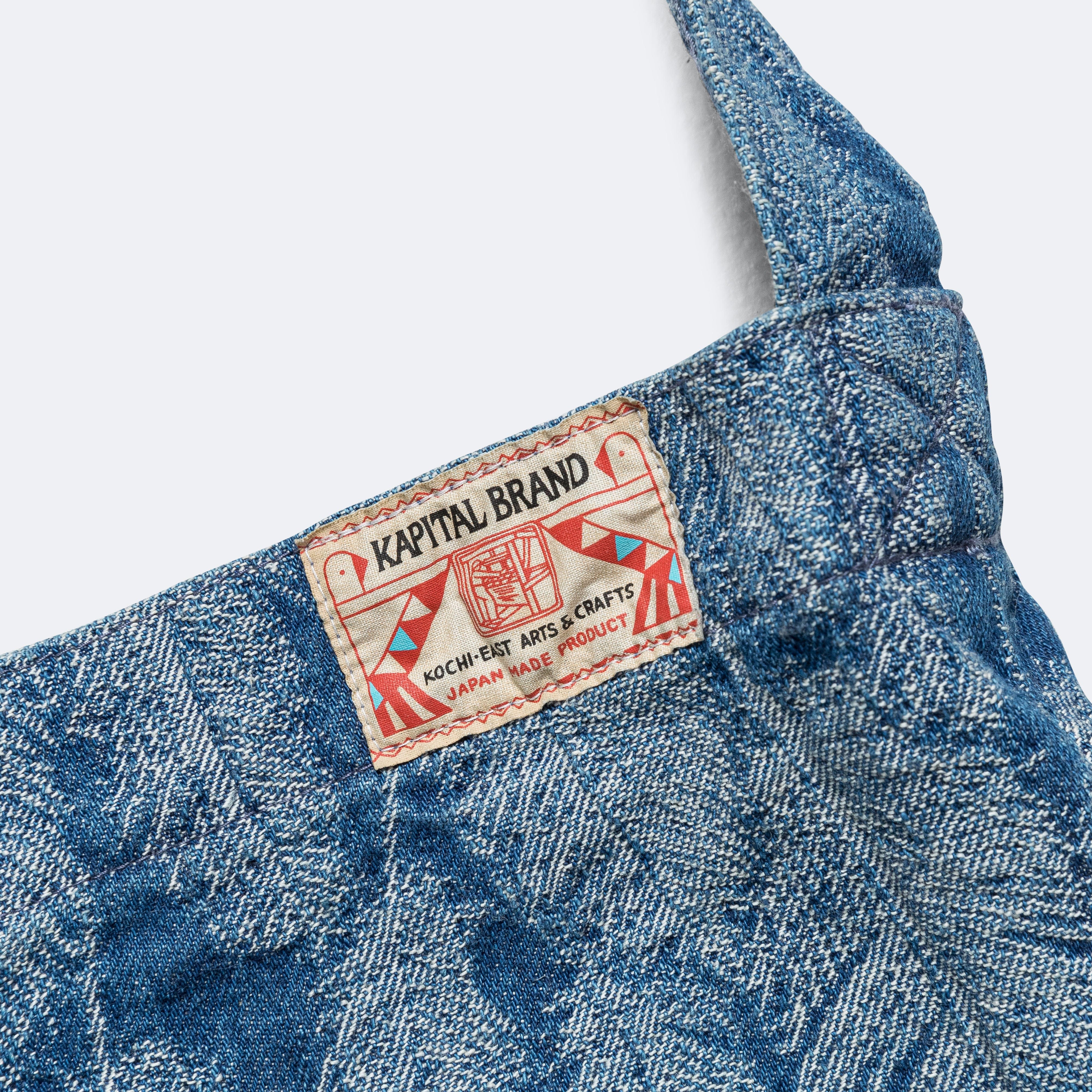 Kapital 12 oz MAGPIE Denim MEDICINE Bag(L) - Light