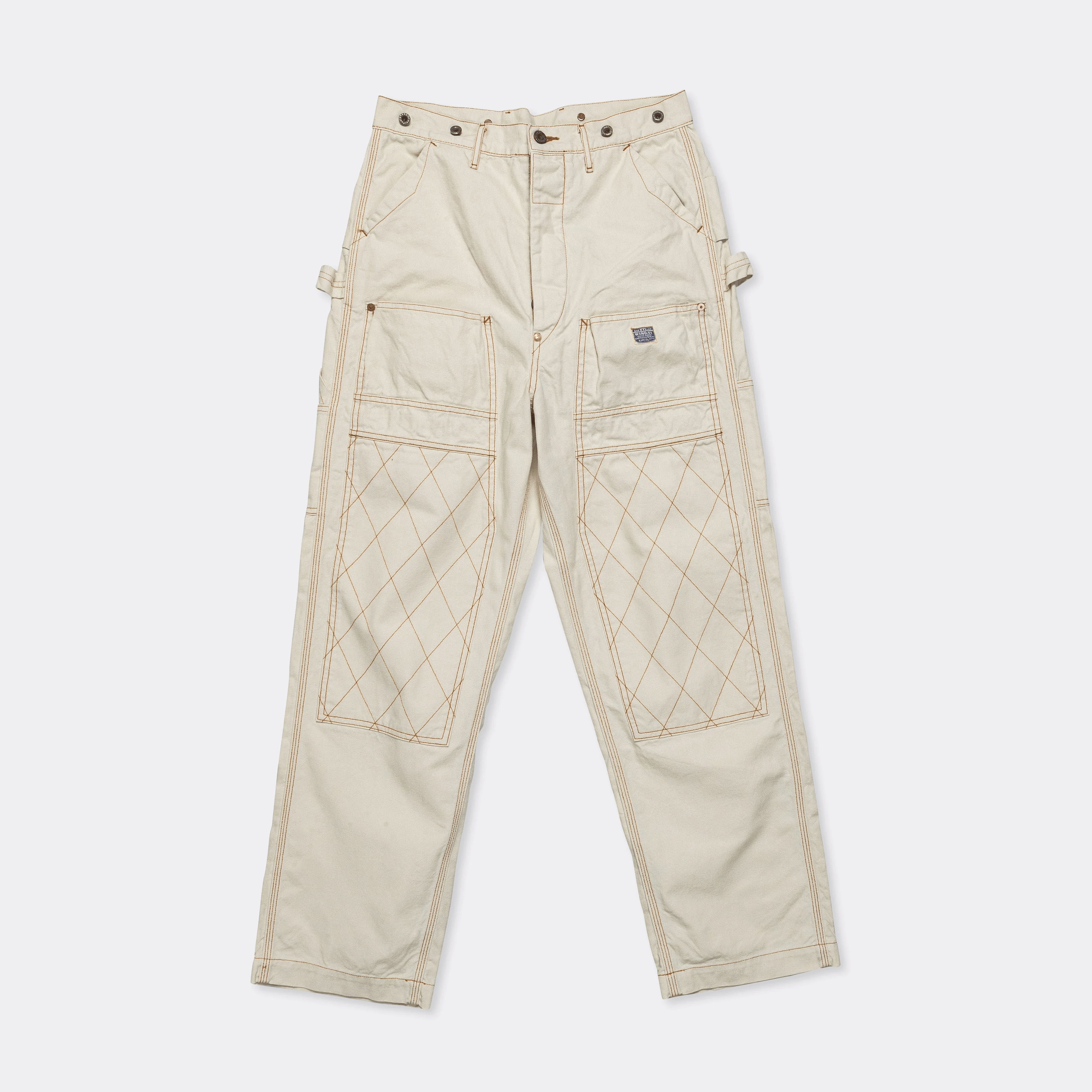 Kapital Light Canvas LUMBER Pants - Ecru