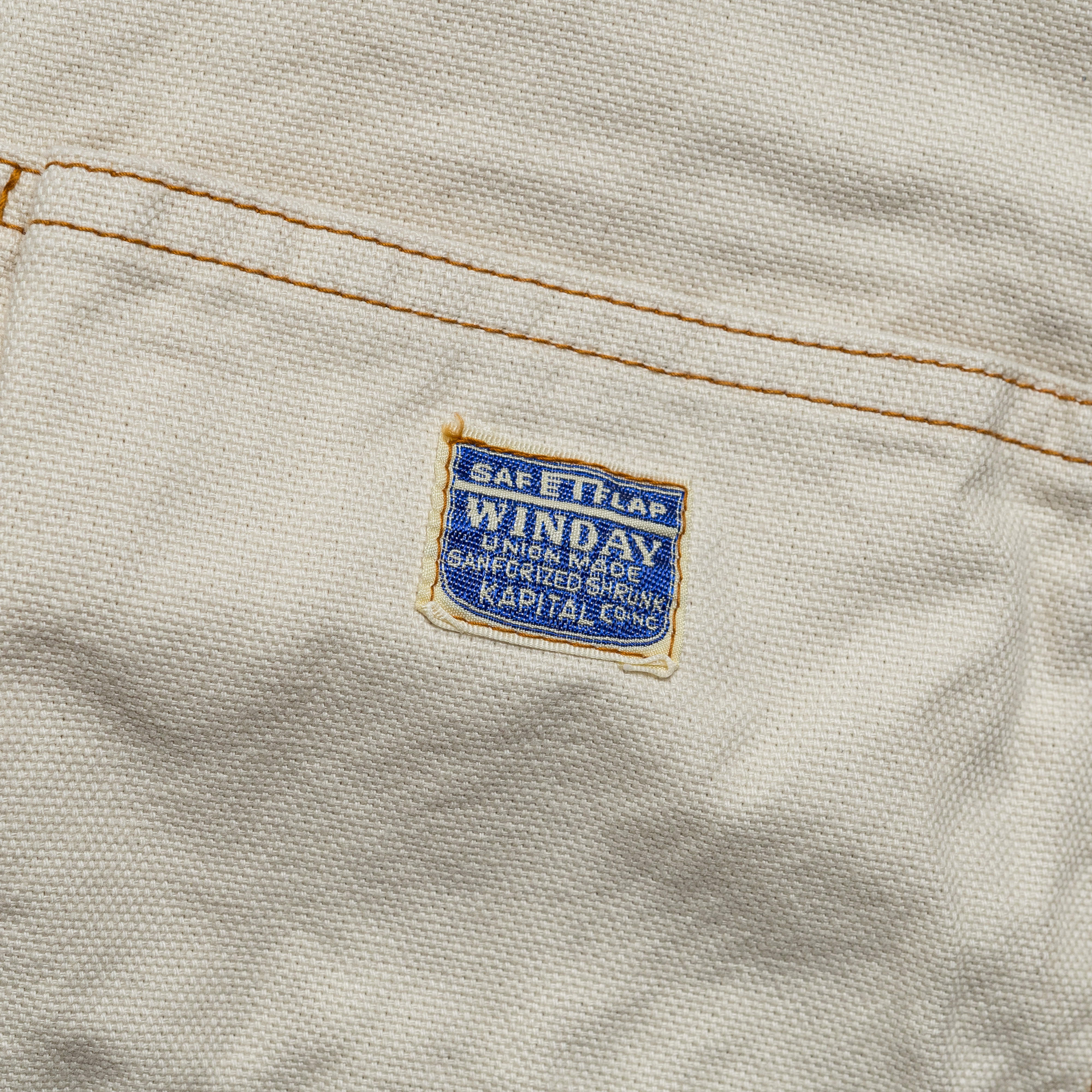 Kapital Light Canvas LUMBER Pants - Ecru