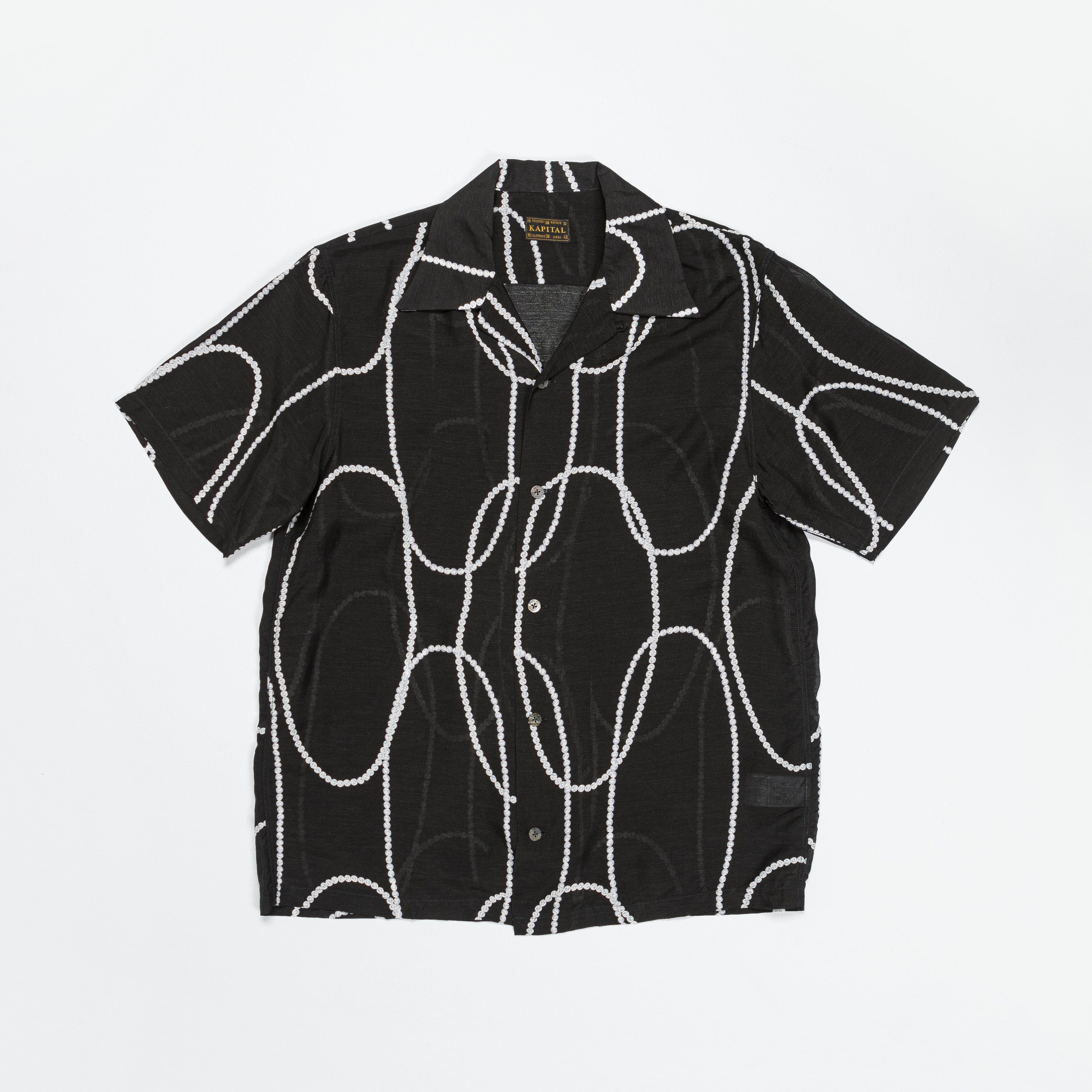 Kapital Silk Rayon PEARL - KATABIRA Aloha - Black