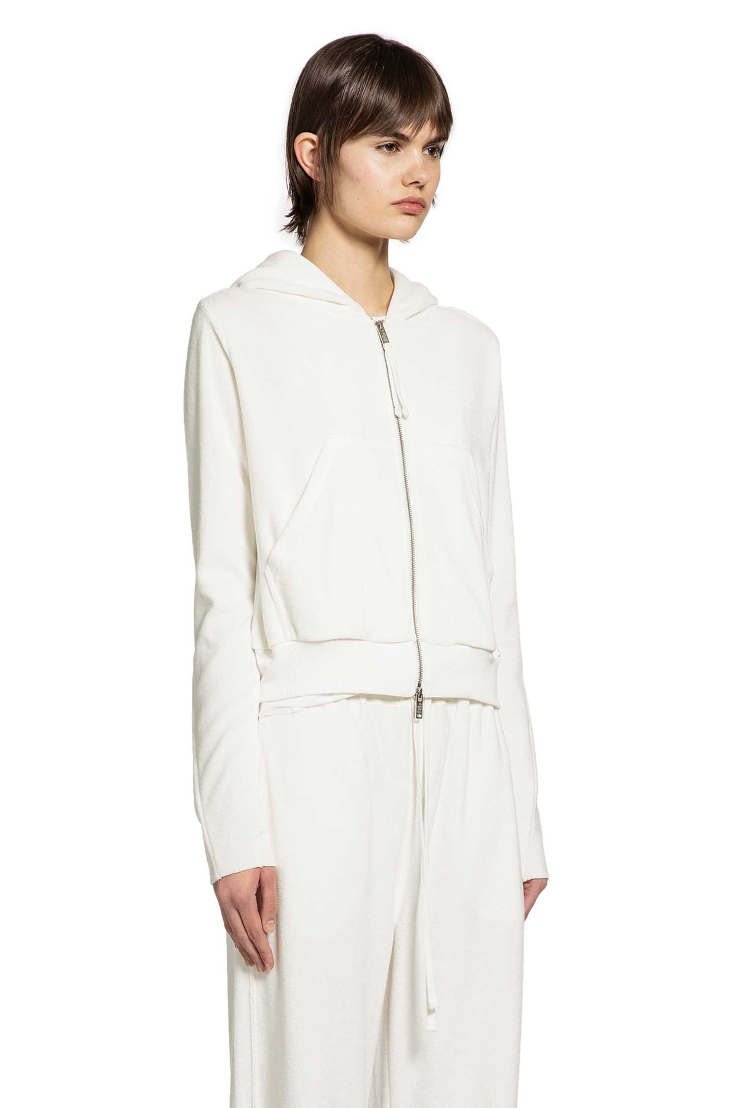 THOM KROM Hooded Terry Sweatjacket