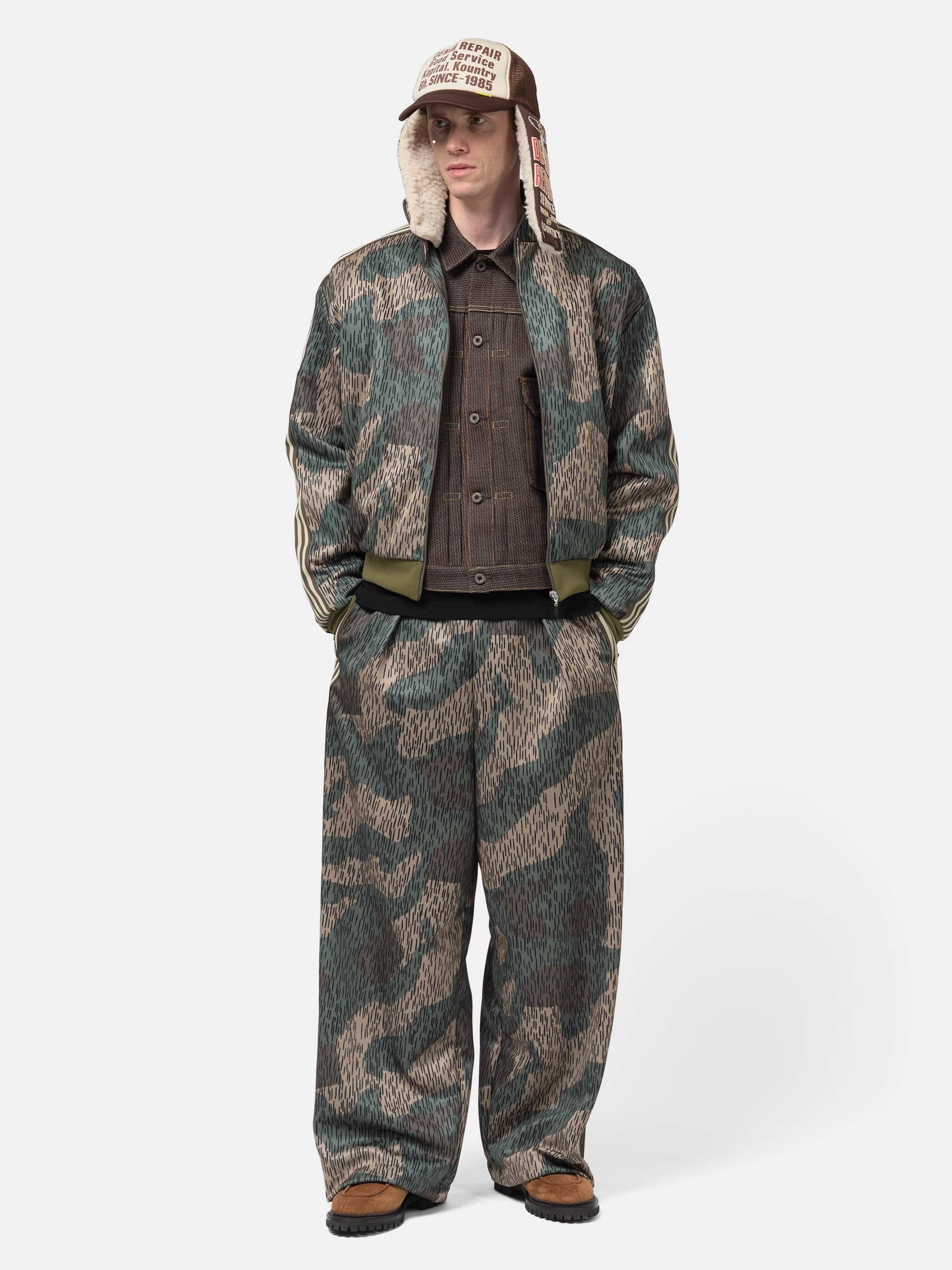 Kapital Smooth Jersey RAIN Camo Baggy Track Pants Rain Camo