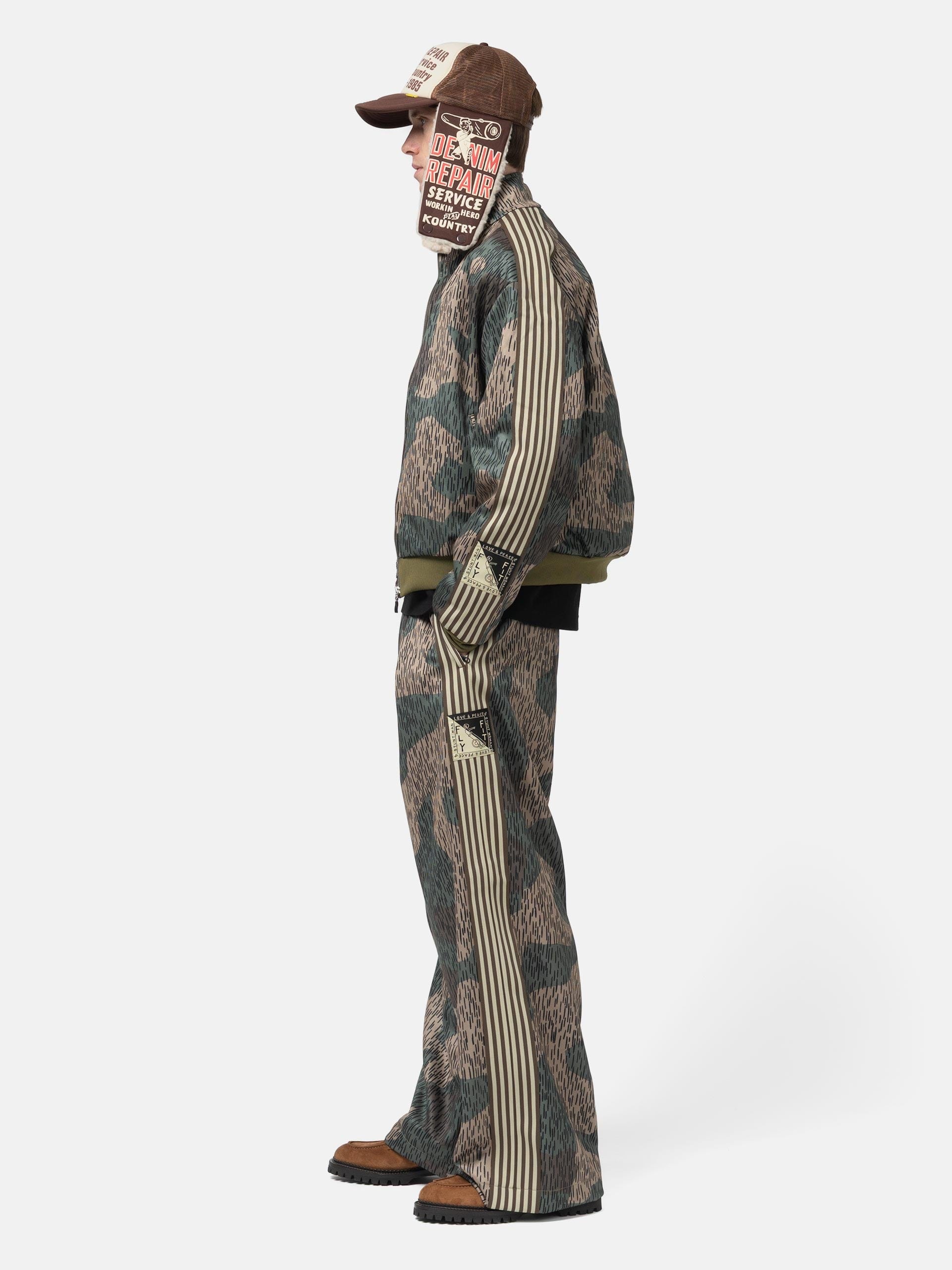 Kapital Smooth Jersey RAIN Camo Baggy Track Pants Rain Camo