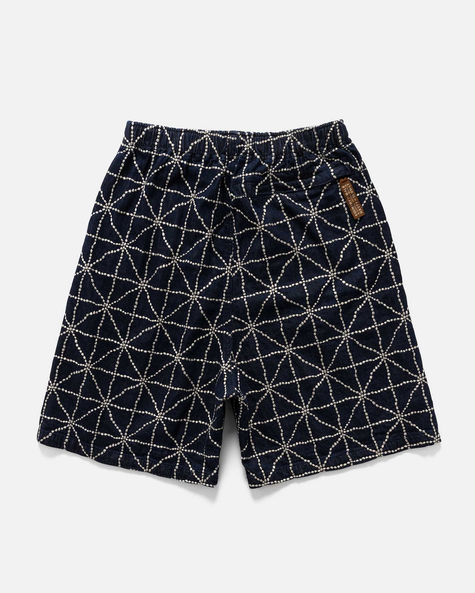 Kapital 8 oz Denim FOLK - DOJO EASY Shorts Dark #2