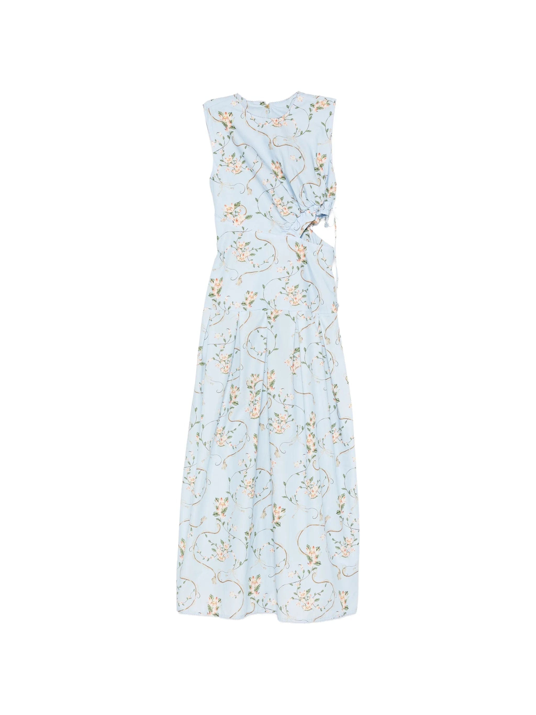 Agua by Agua Bendita Otono floral - print cut - out maxi dress