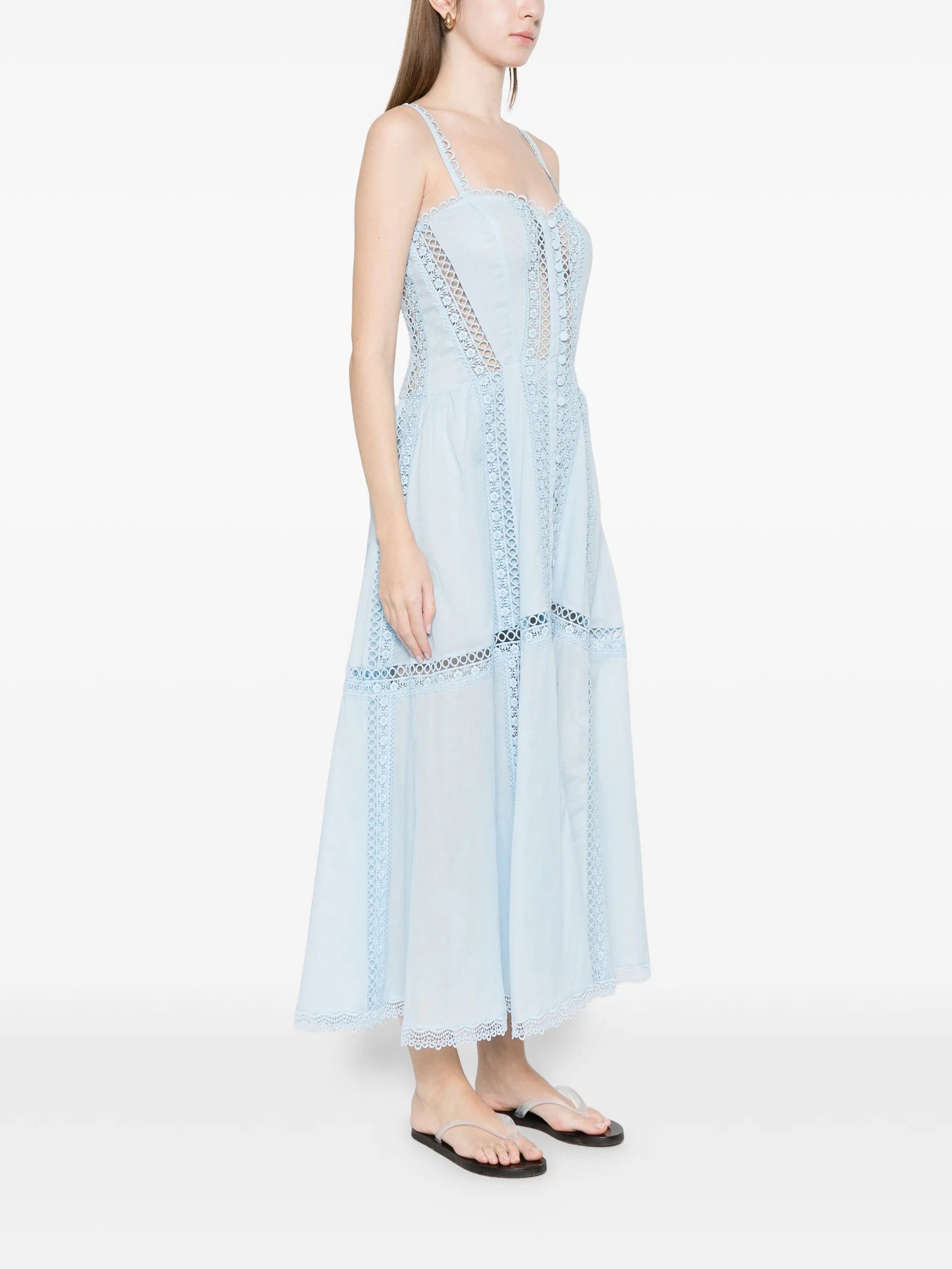 Charo Ruiz Ibiza Dafelle lace trim dress