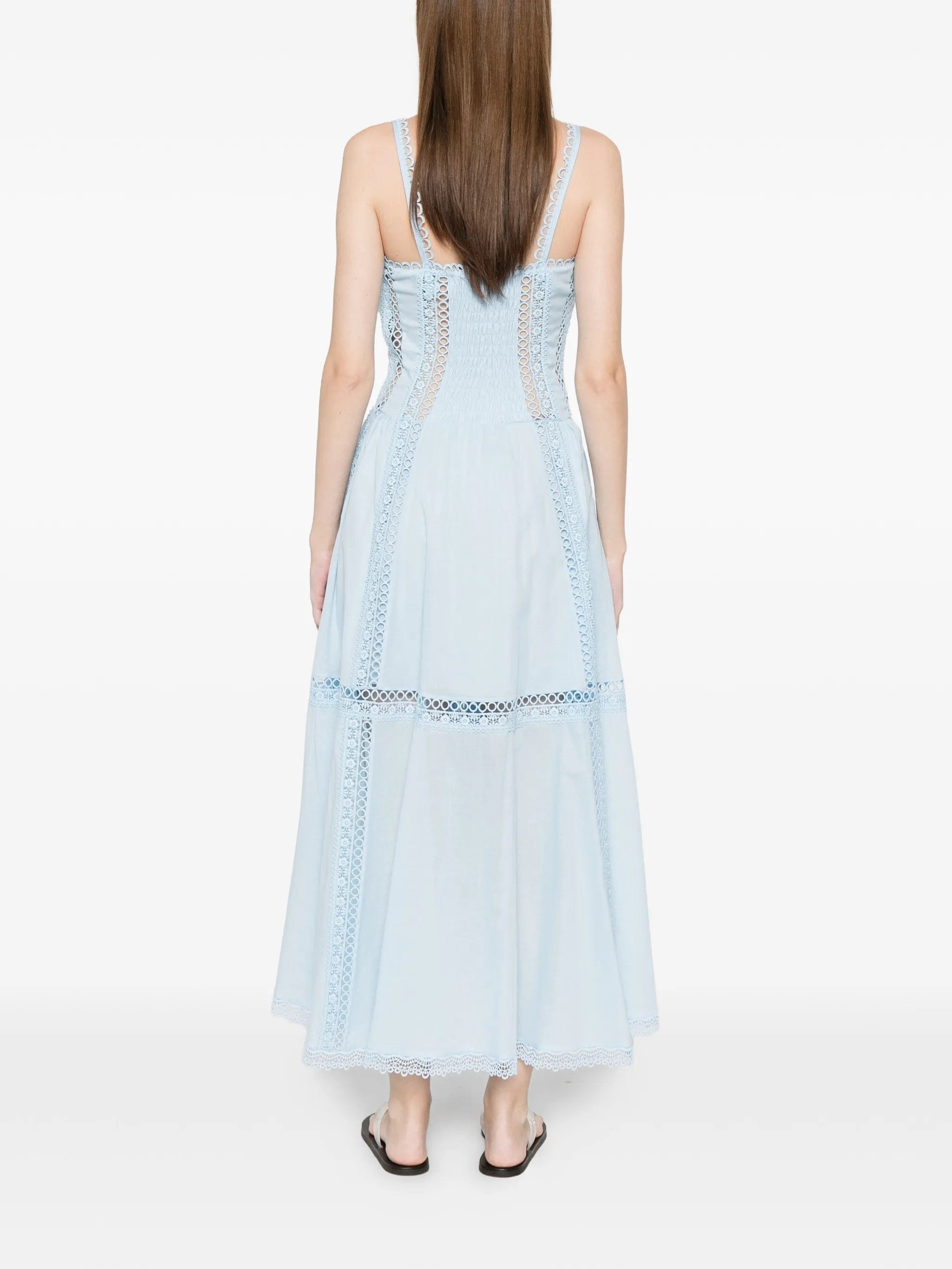 Charo Ruiz Ibiza Dafelle lace trim dress