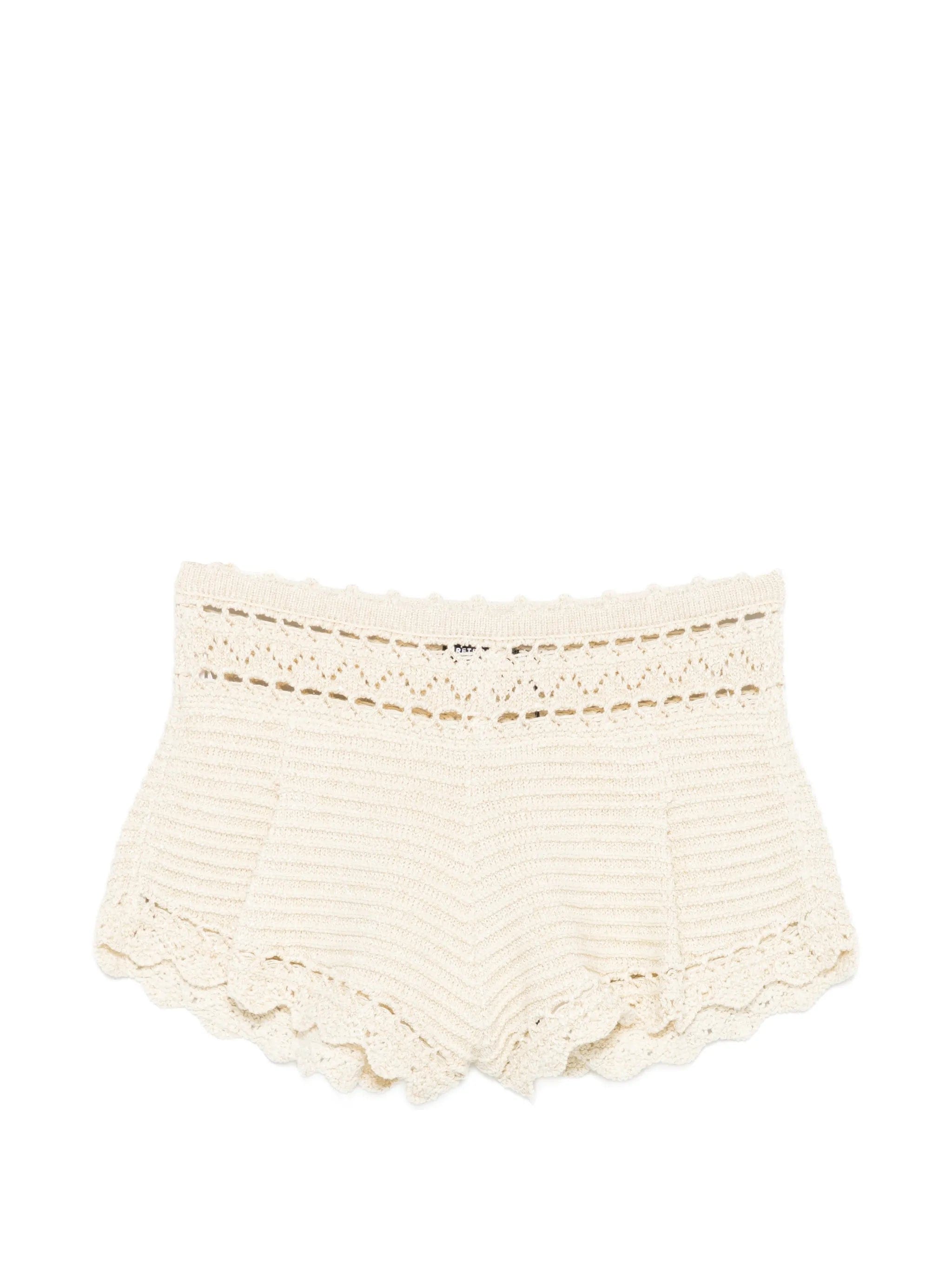Retrofete Margo crochet shorts