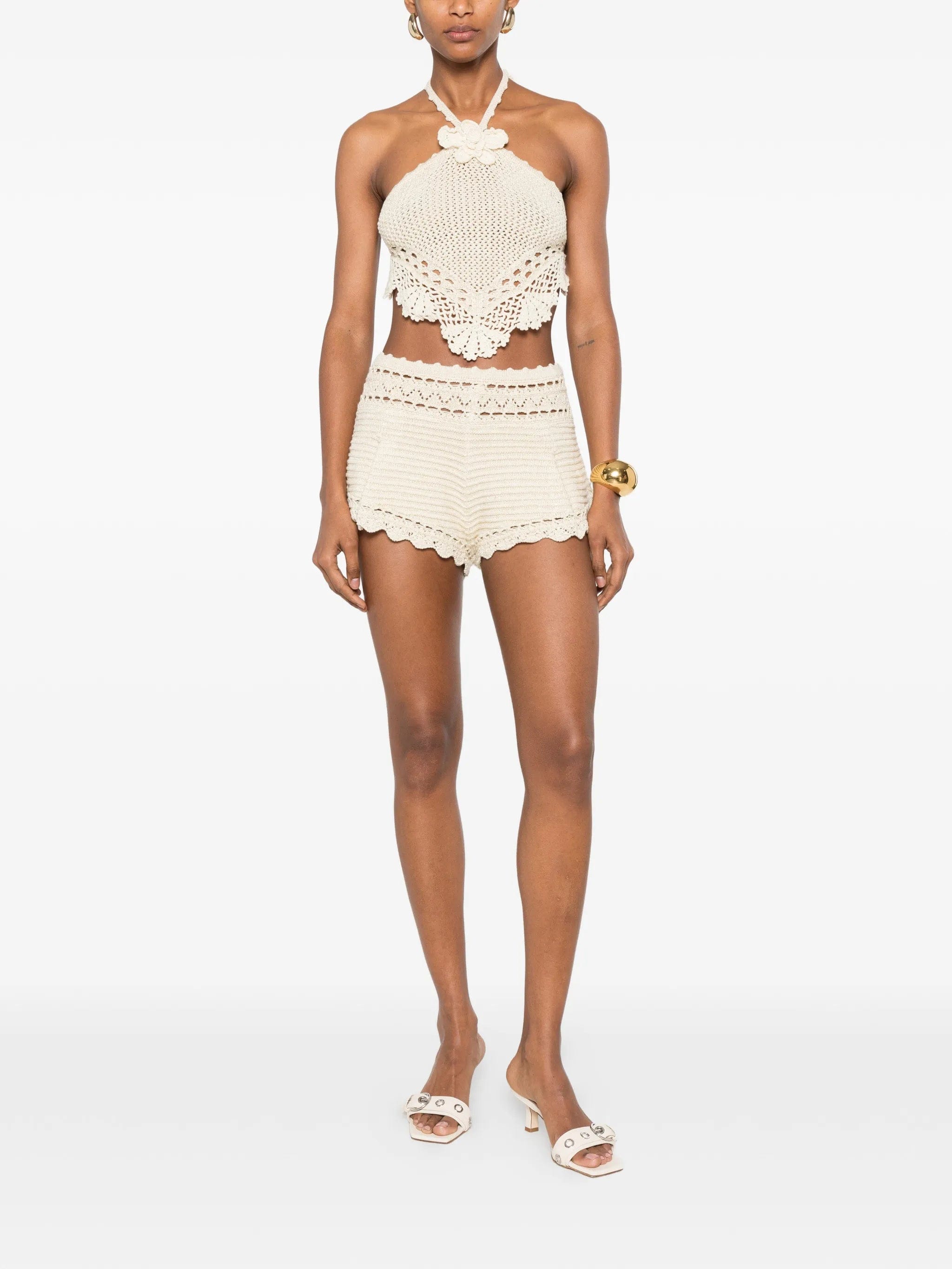 Retrofete Margo crochet shorts