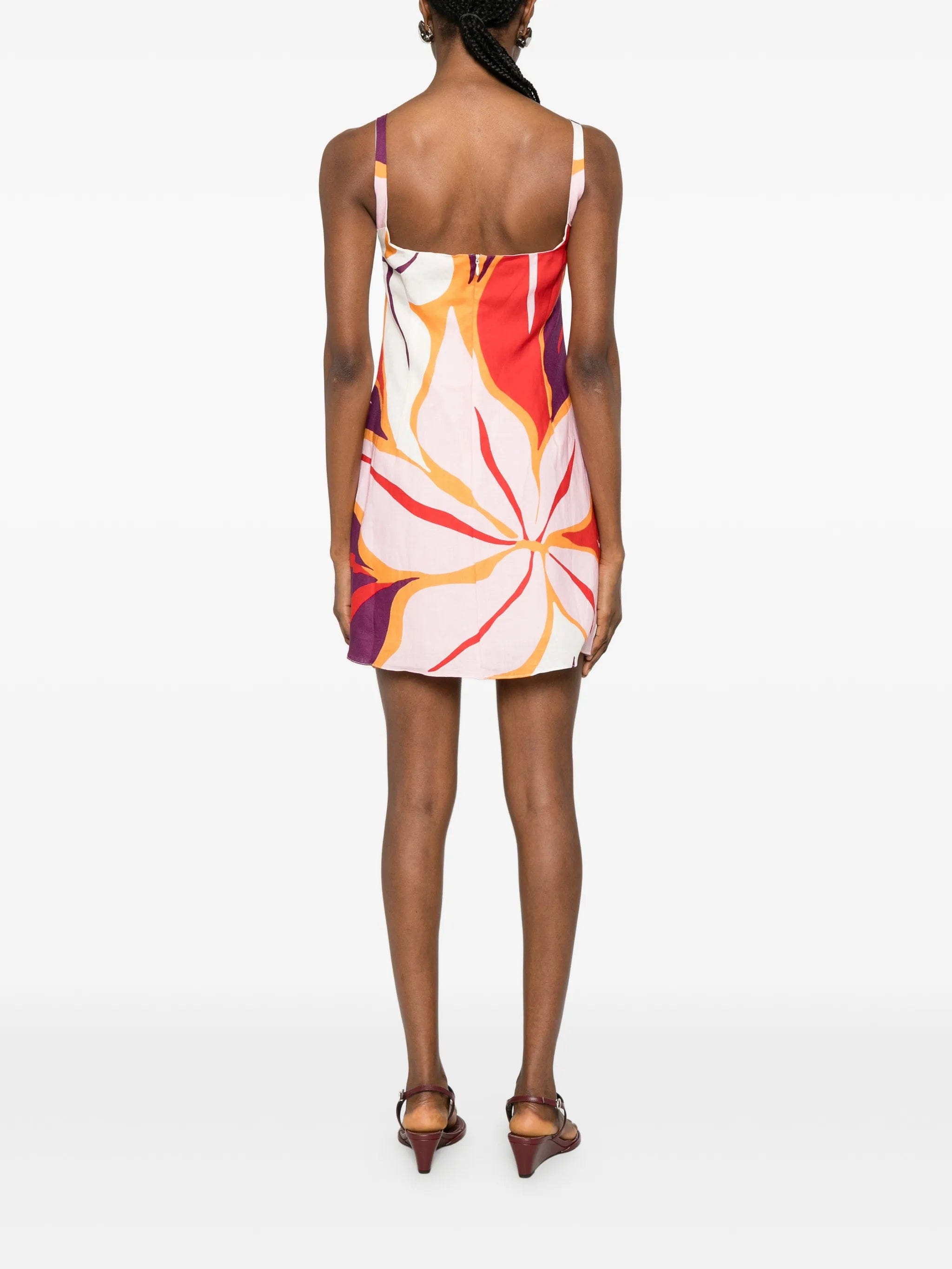 Cala de la Cruz Siela floral - print mini dress