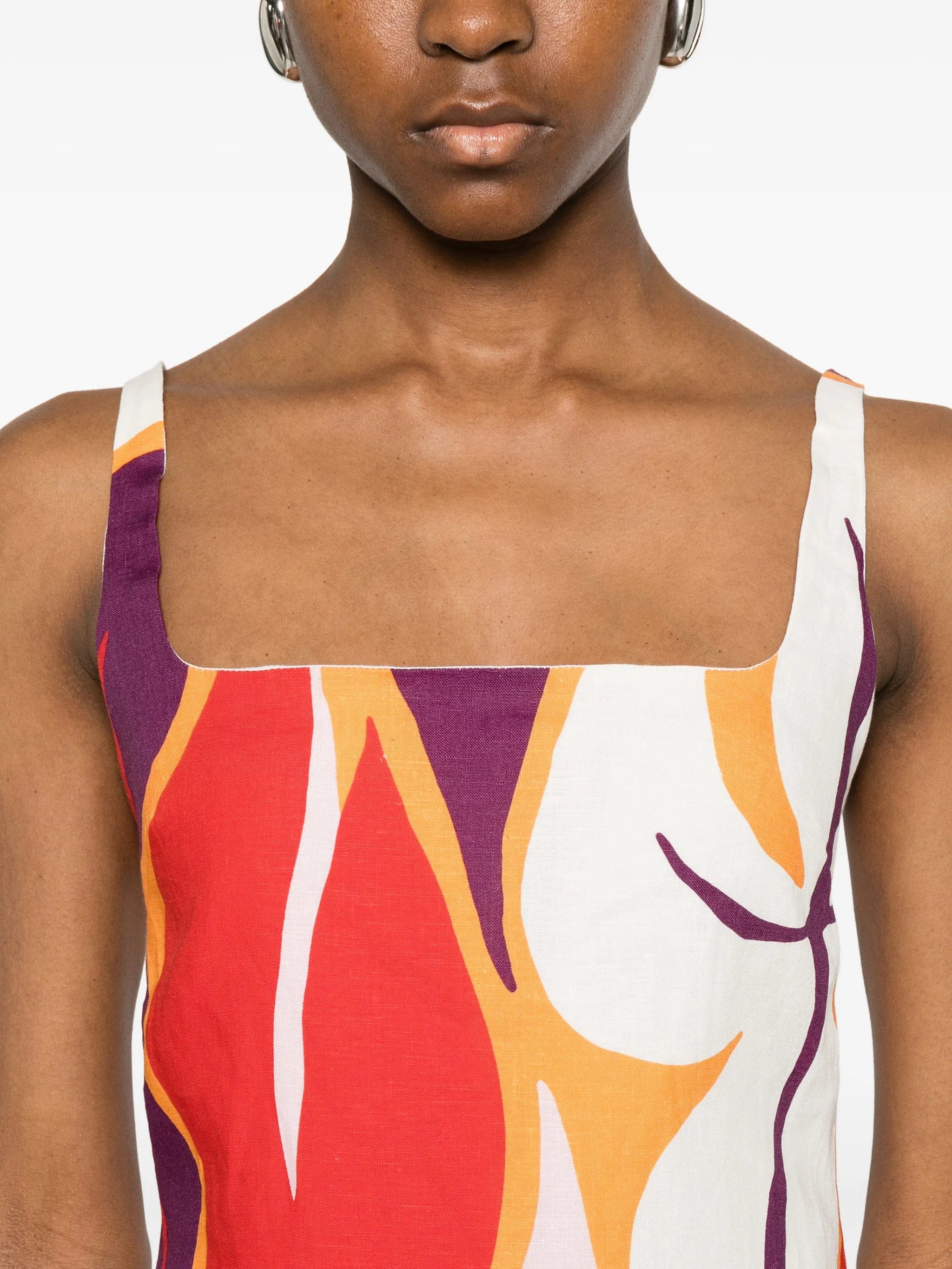 Cala de la Cruz Siela floral - print mini dress