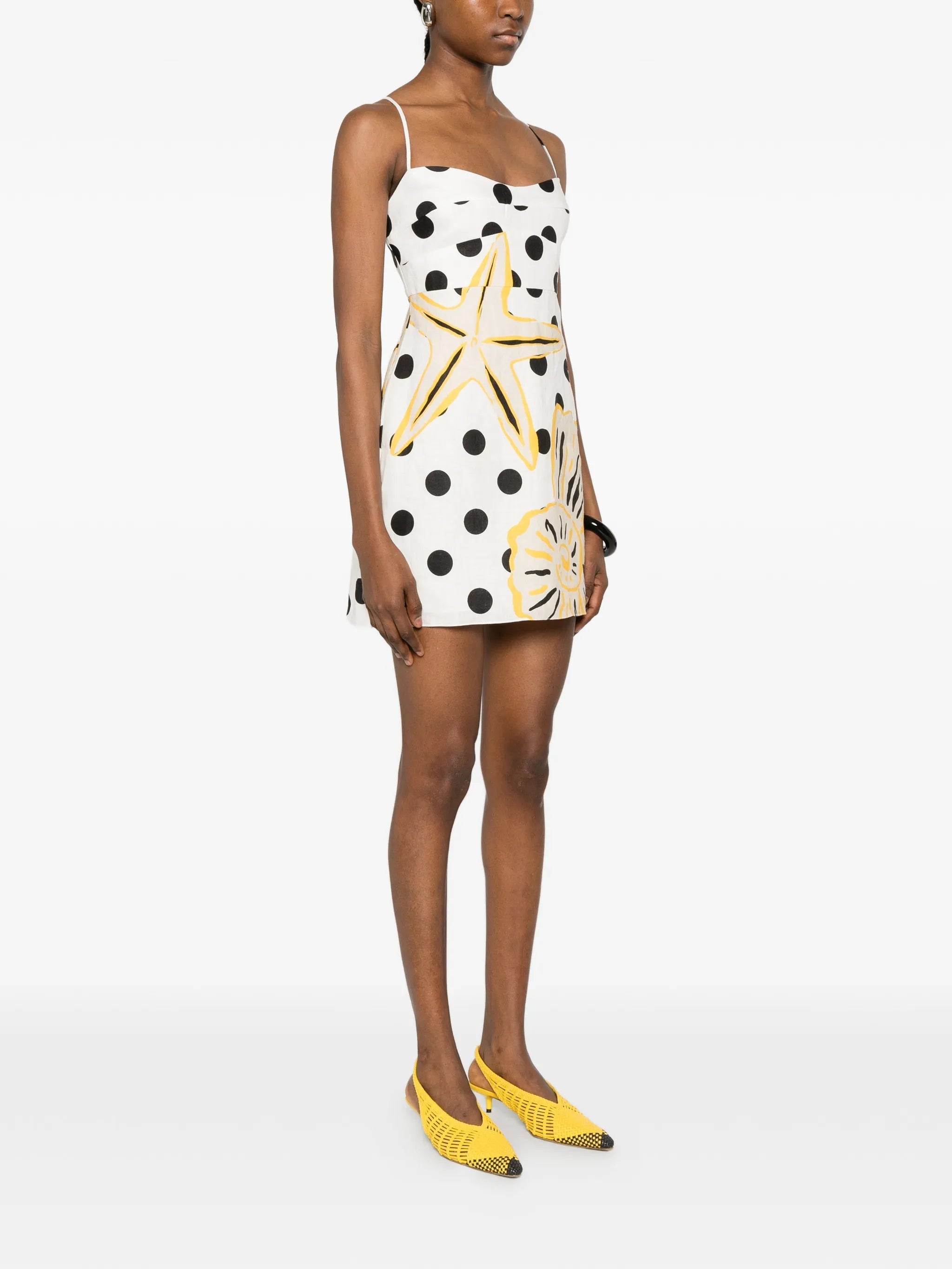 Cala de la Cruz Lucca polka - dot mini dress