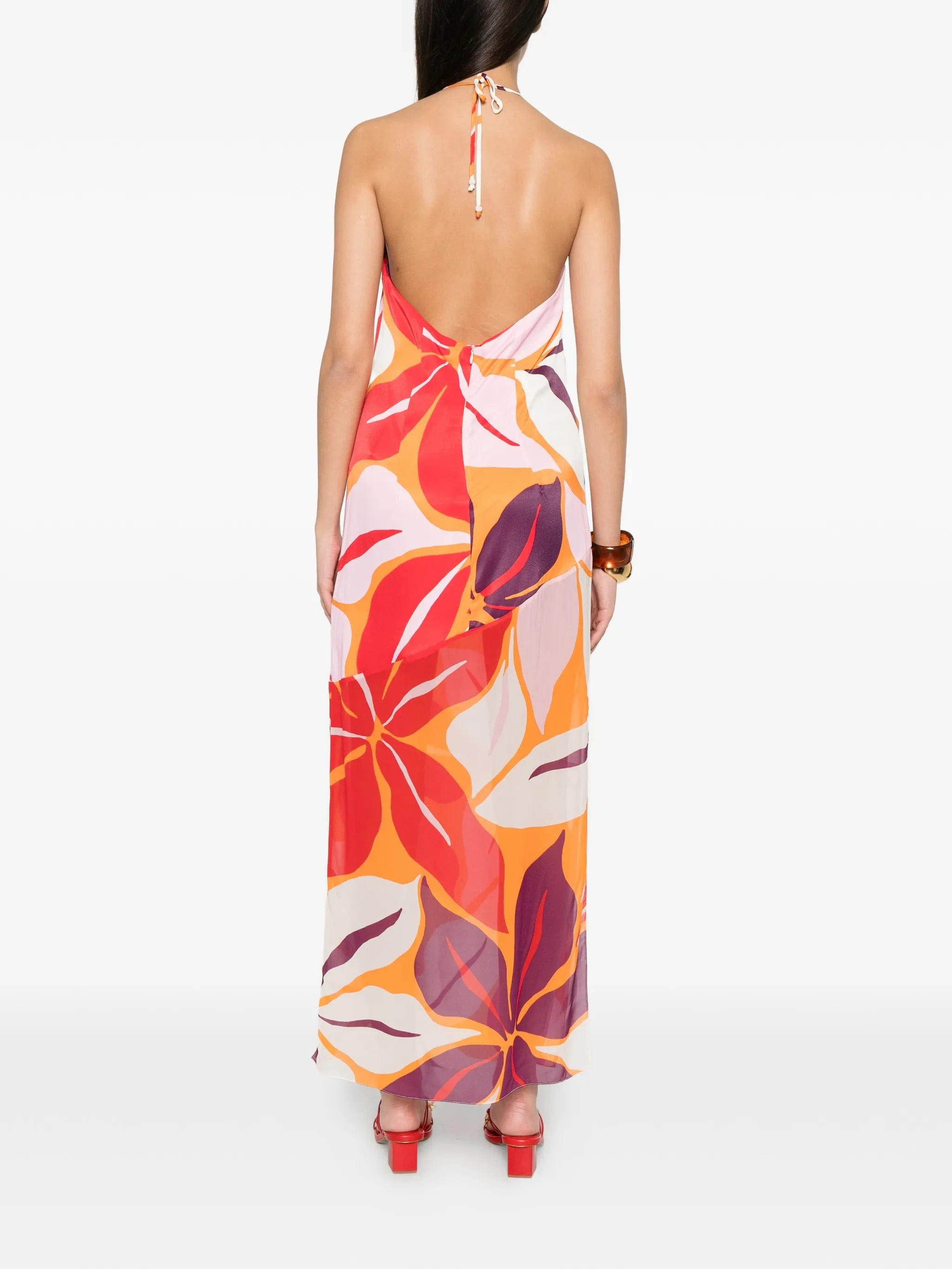 Cala de la Cruz Accasia floral - print maxi dress