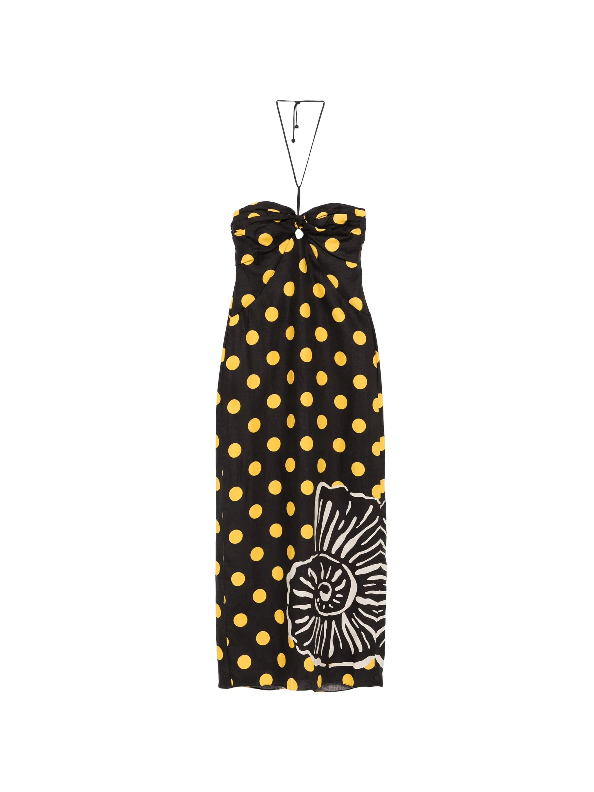 Cala de la Cruz Leda polka - dot midi dress