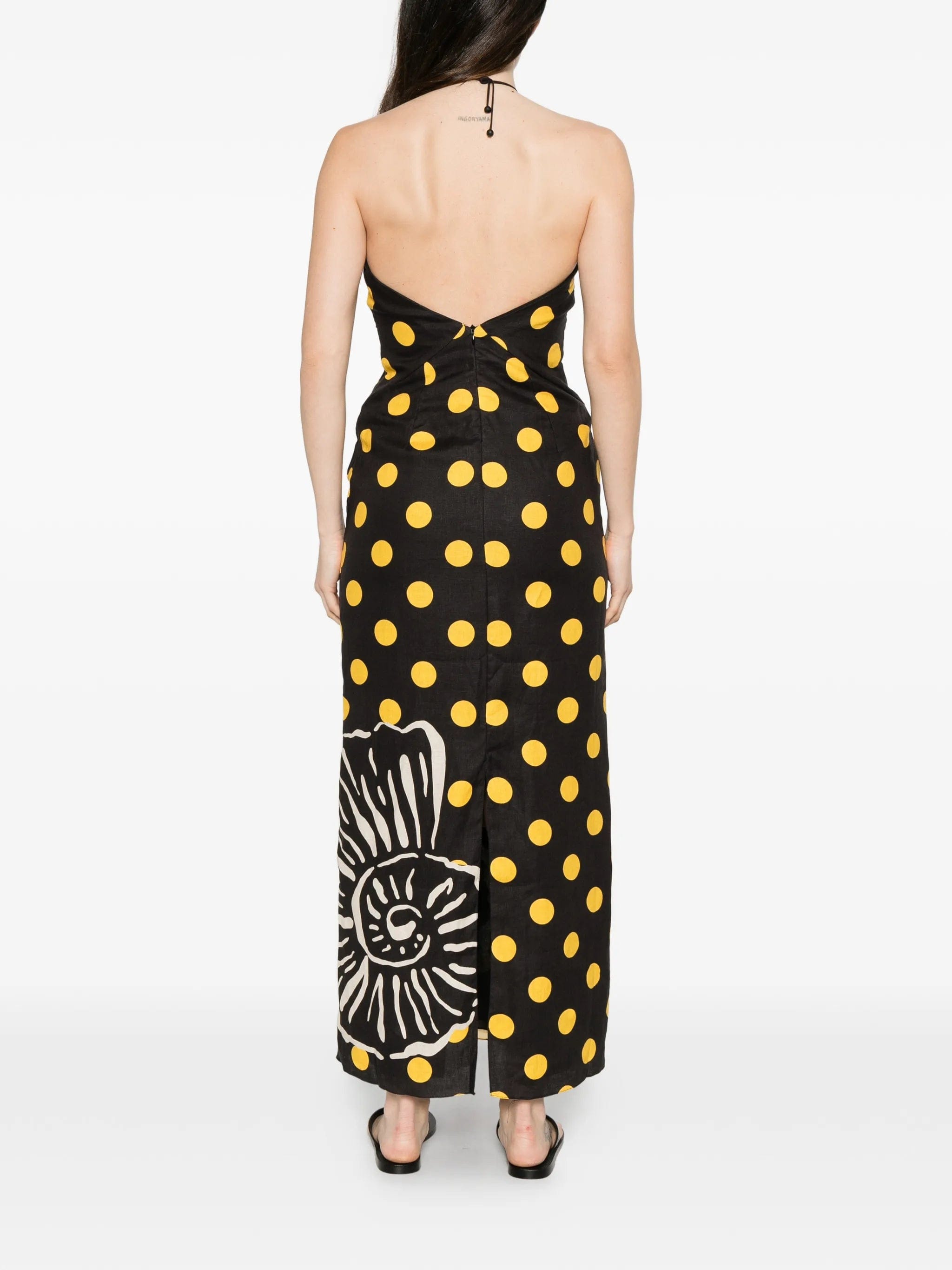 Cala de la Cruz Leda polka - dot midi dress