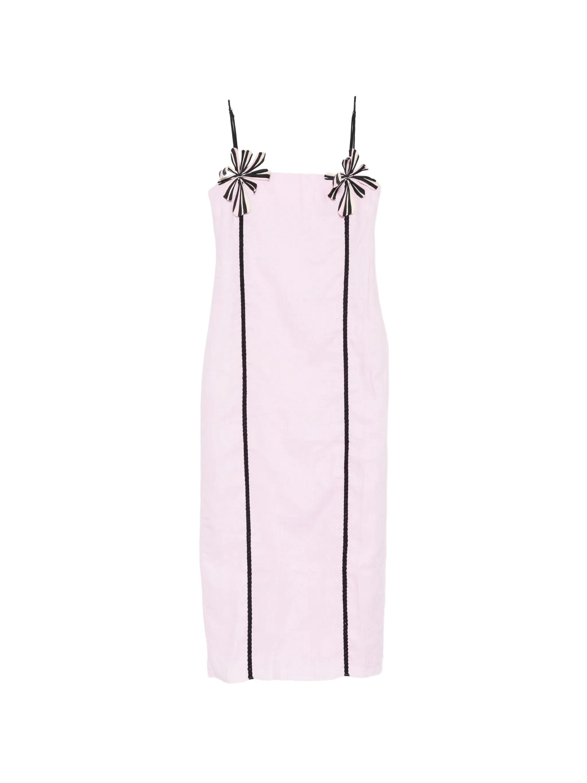 Cala de la Cruz Sloane flower - applique midi dress